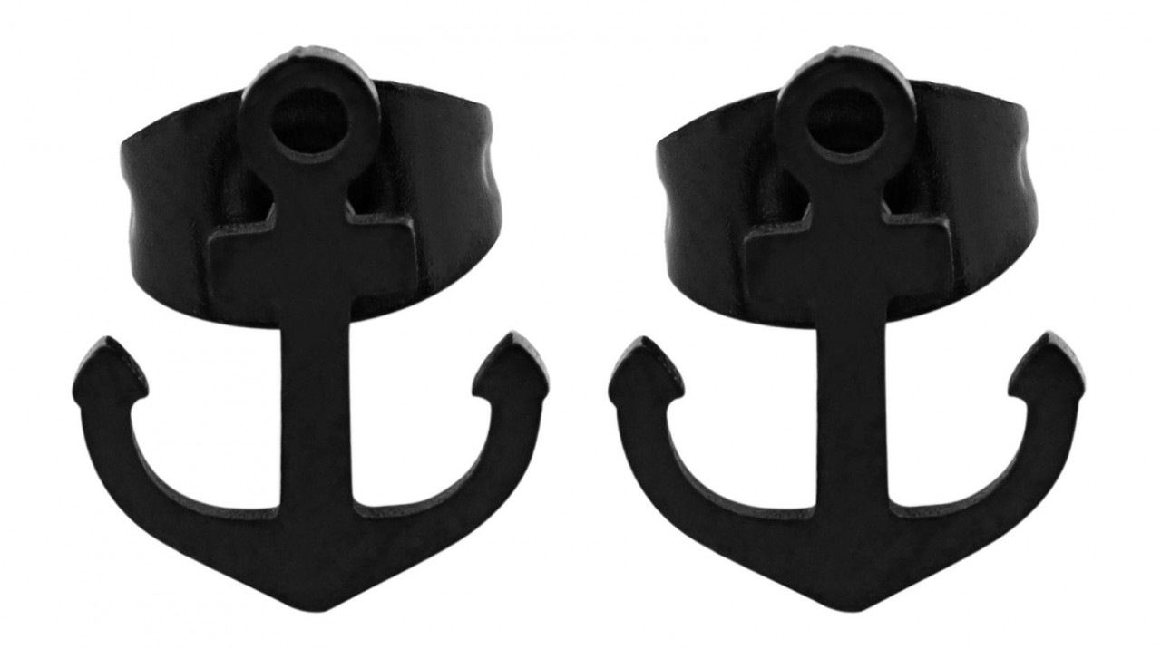 Adelia´s Paar Ohrhänger »Neuheit 2025 - Unisex Ohrstecker aus Edelstahl mit Anker«