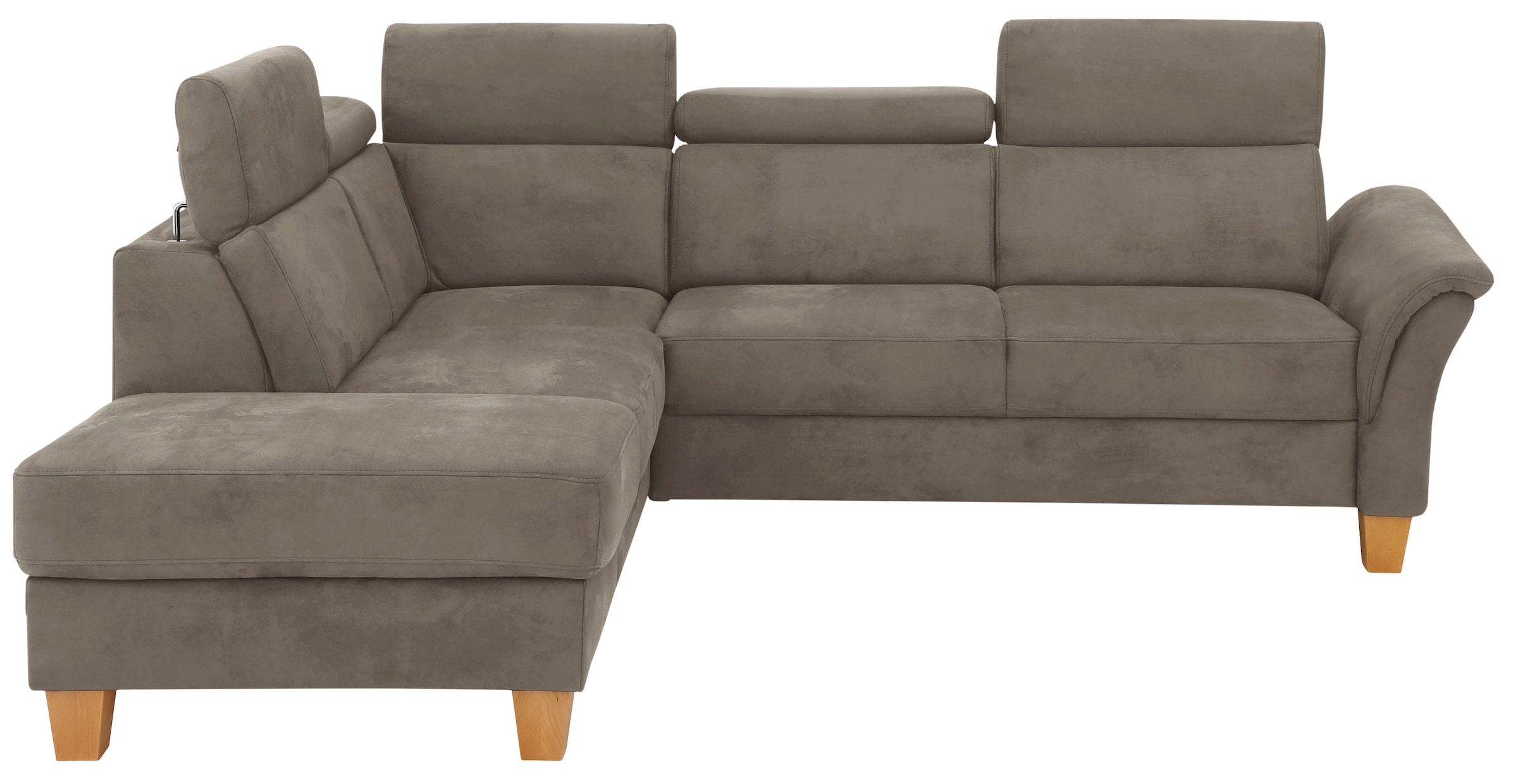 OTTO home Ecksofa "Conville L-Form" Federkern, wahlweise mit Schlaffunktion und Bettkasten bzw. Stauraum