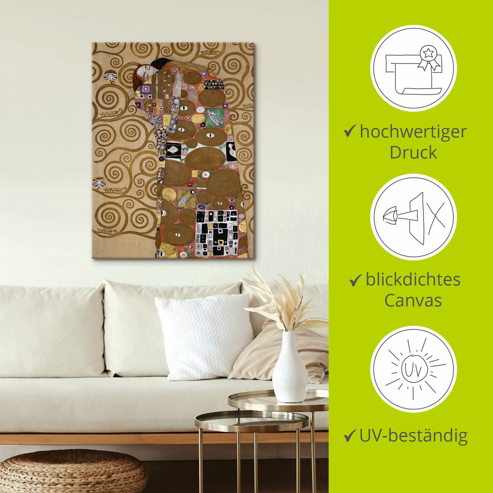 Artland Wandbild »Die Erfüllung«, Paar, (1 St.), als Leinwandbild, Poster in verschied. Größen