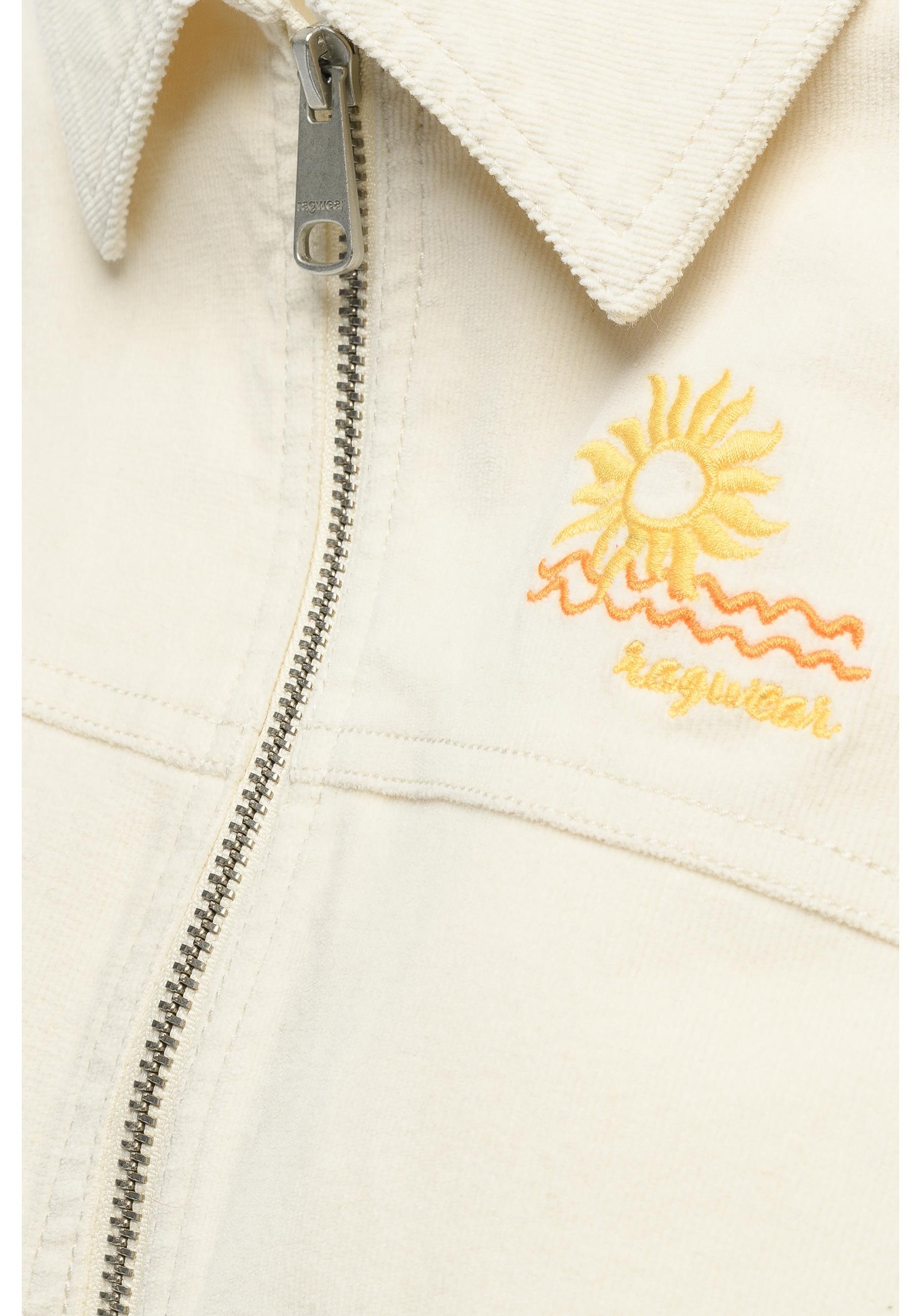 Ragwear Outdoorjacke »Melvene Cordy« ohne Kapuze Lässige Kordjacke mit Hemdkragen