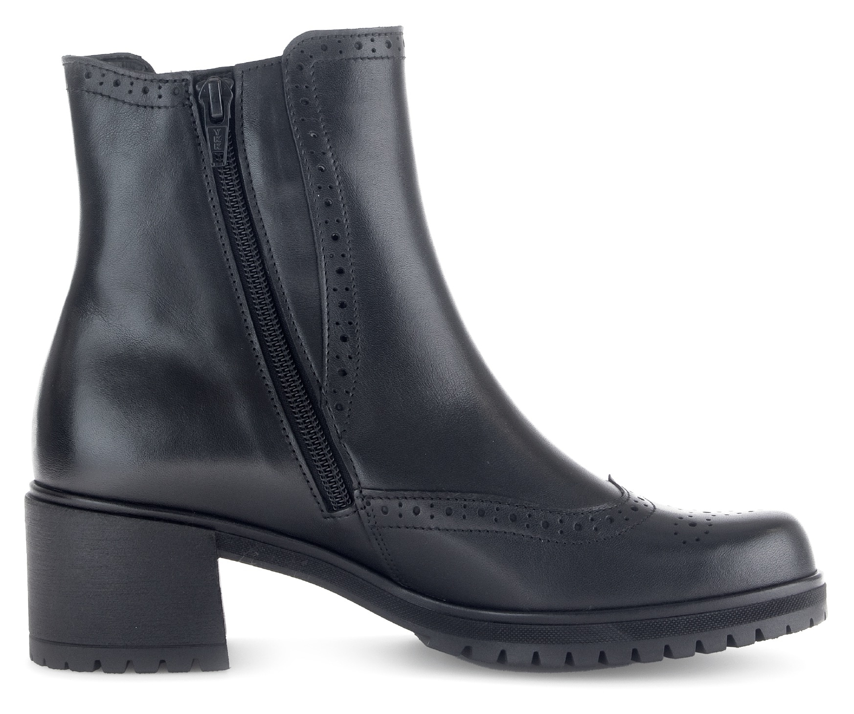 Gabor Chelseaboots, Blockabsatz, Businessschuh, Stiefelette mit Lyra Lochung