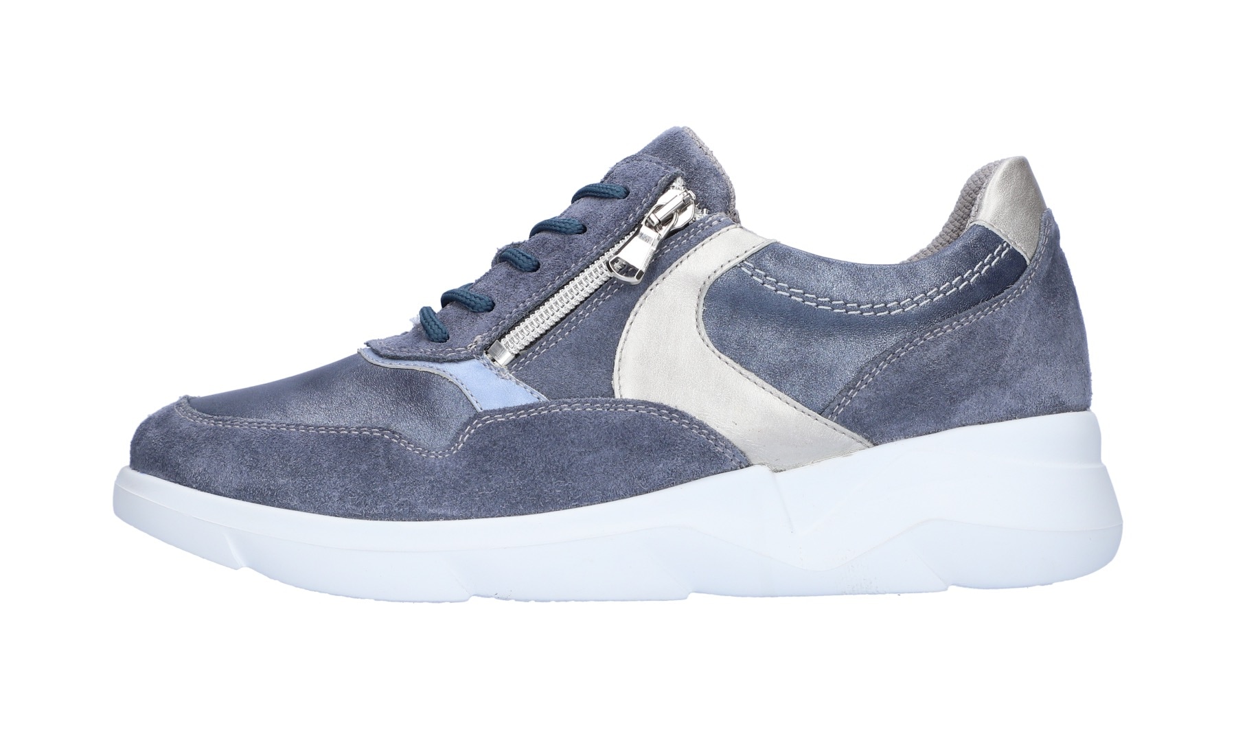 Waldläufer Keilsneaker »K-FUNKY«, Schnürschuh, Halbschuh, Komfortschuh, Reißverschluss, K-Weite