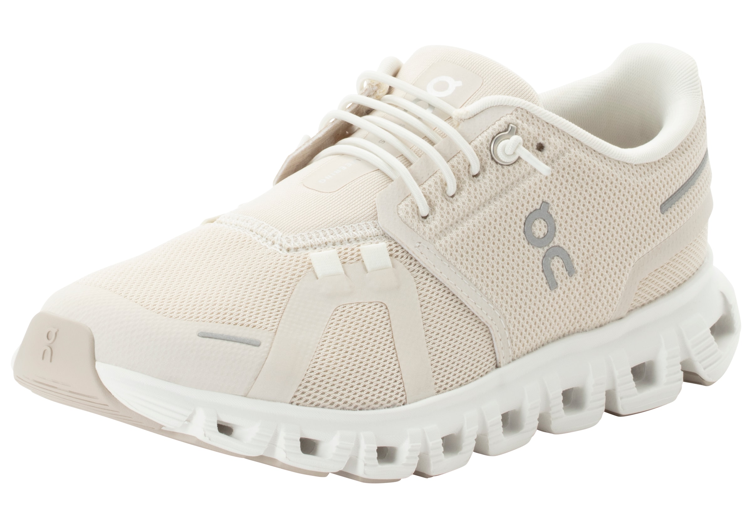 ON RUNNING Damen Sneaker "ON RUNNING CLOUD 6", Gr. 36pearl, weiß, Synthetik, Schuhe