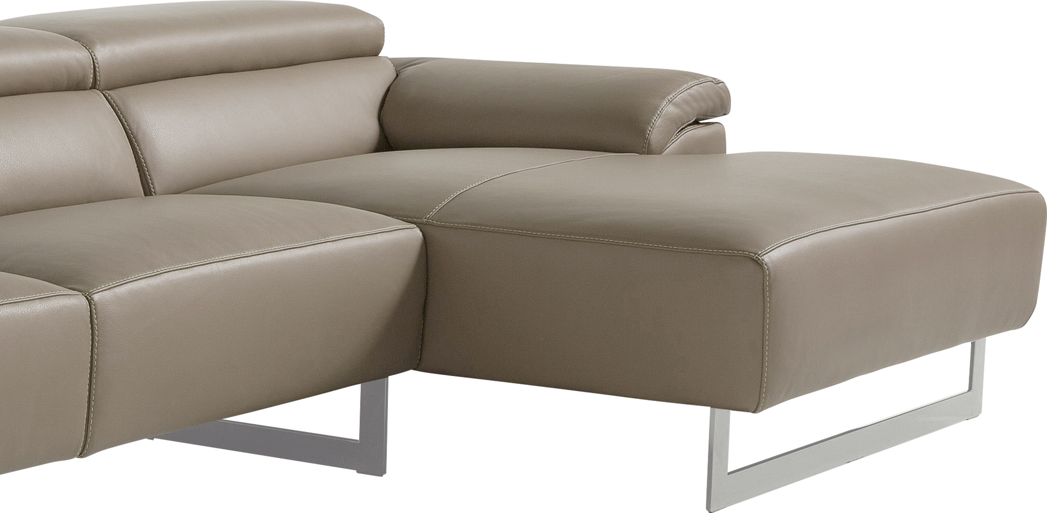 Thumbnail - Egoitaliano Ecksofa "Malika, edel und bequem, Designsofa mit hochwertigen Bezügen, L-Form", mit Recamiere, inkl. Kopftei...