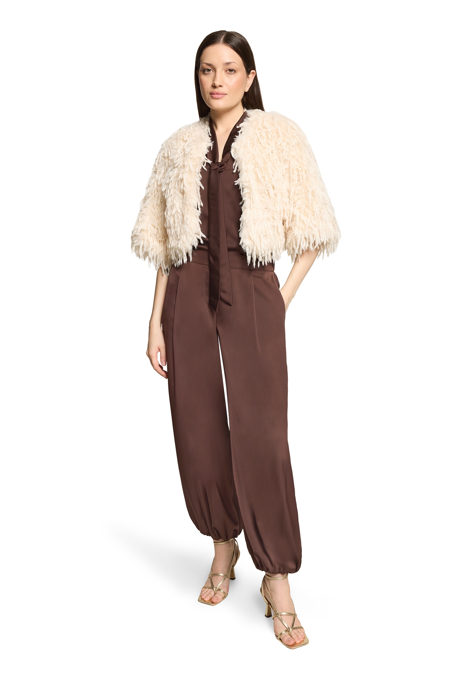 Vera Mont Fellimitatjacke »Damen mit Fransen«