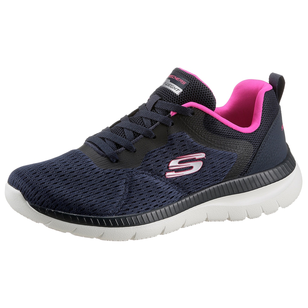 Skechers Sneaker »BOUNTIFUL - QUICK PATH«, mit gepolsterter Innensohle, Freizeitschuh, Halbschuh, Schnürschuh