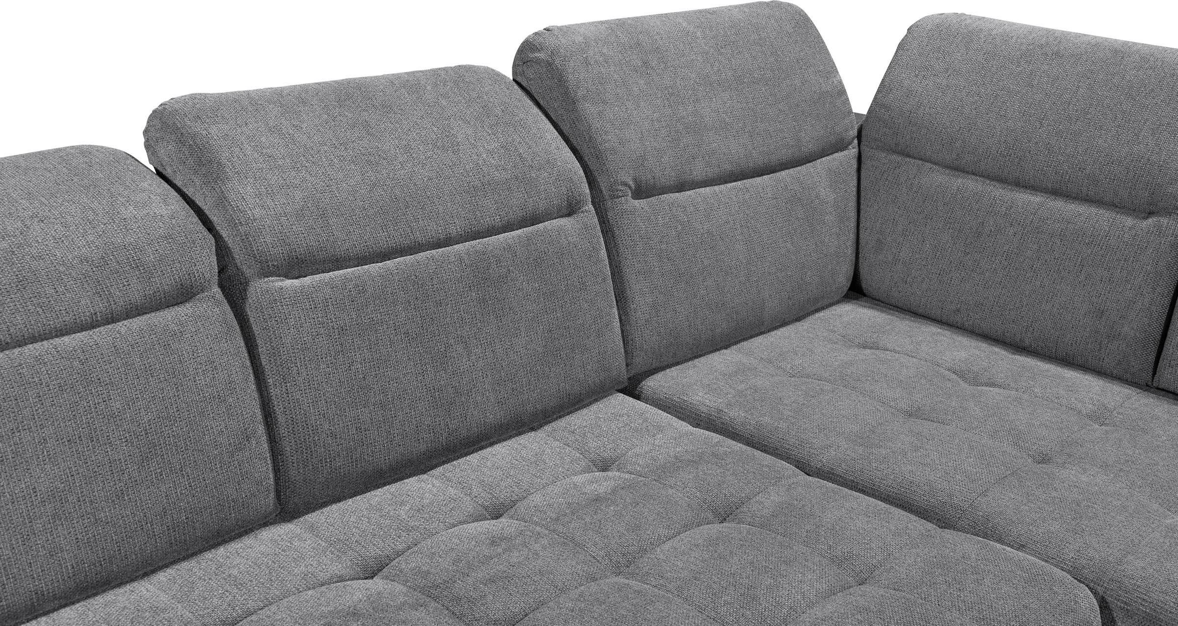 ED EXCITING DESIGN Ecksofa »Rockdale L-Form mit Bettfunktion, Bettkasten«, Kopfteilverstellung, Sitztiefenverstellung & USB-Port