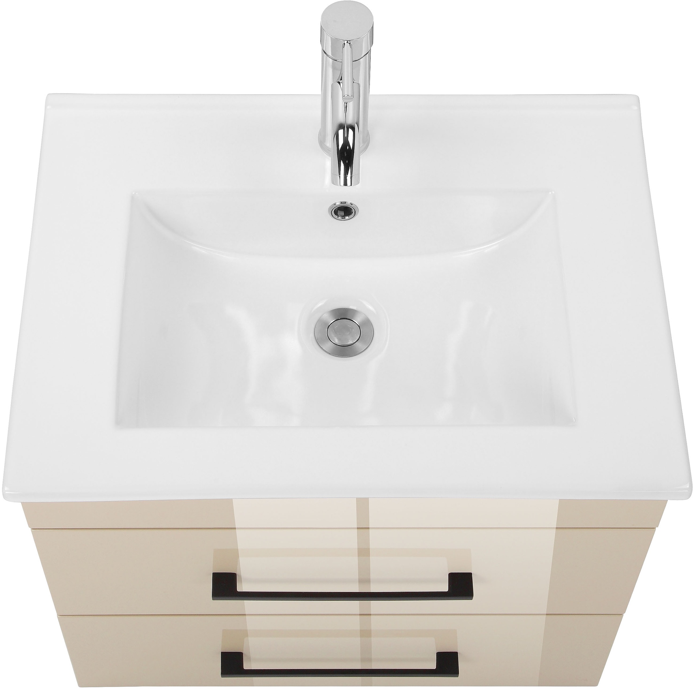 welltime Waschtisch »Florenz Badschrank Badmöbel inkl. Waschbecken«