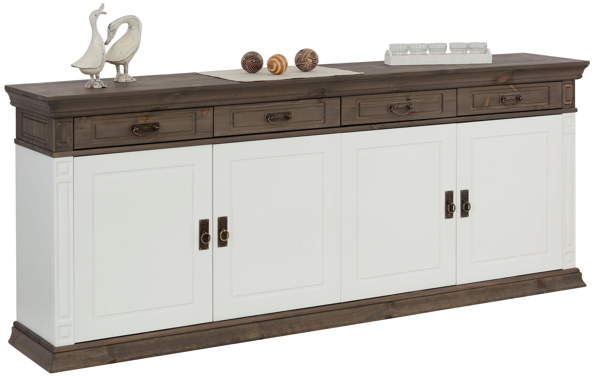 Home affaire Sideboard »Vinales«, im klassischen Landhausstil, Breite 204 cm