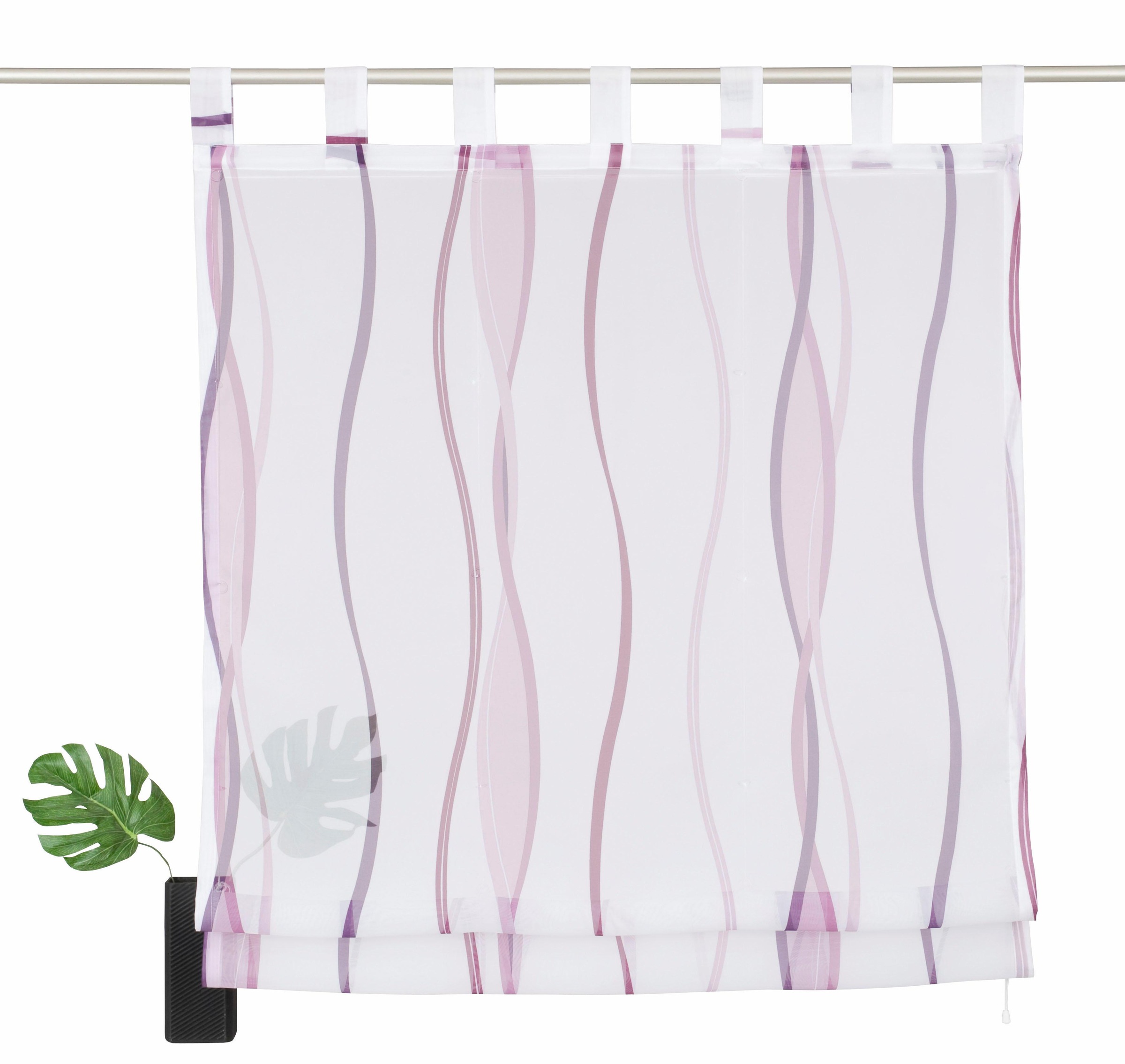 OTTO home Raffrollo "Dimona" mit Schlaufen Transparent, Voile, Polyester günstig online kaufen