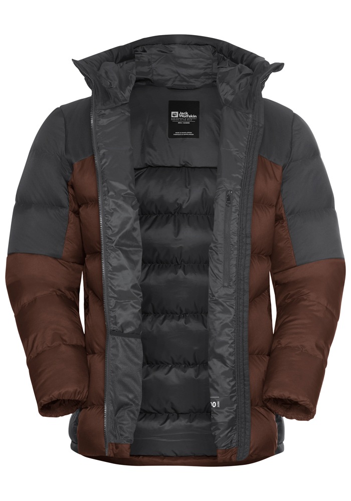 Jack Wolfskin Daunenjacke »NEBELHORN DOWN HOODY M RDS«, mit Kapuze