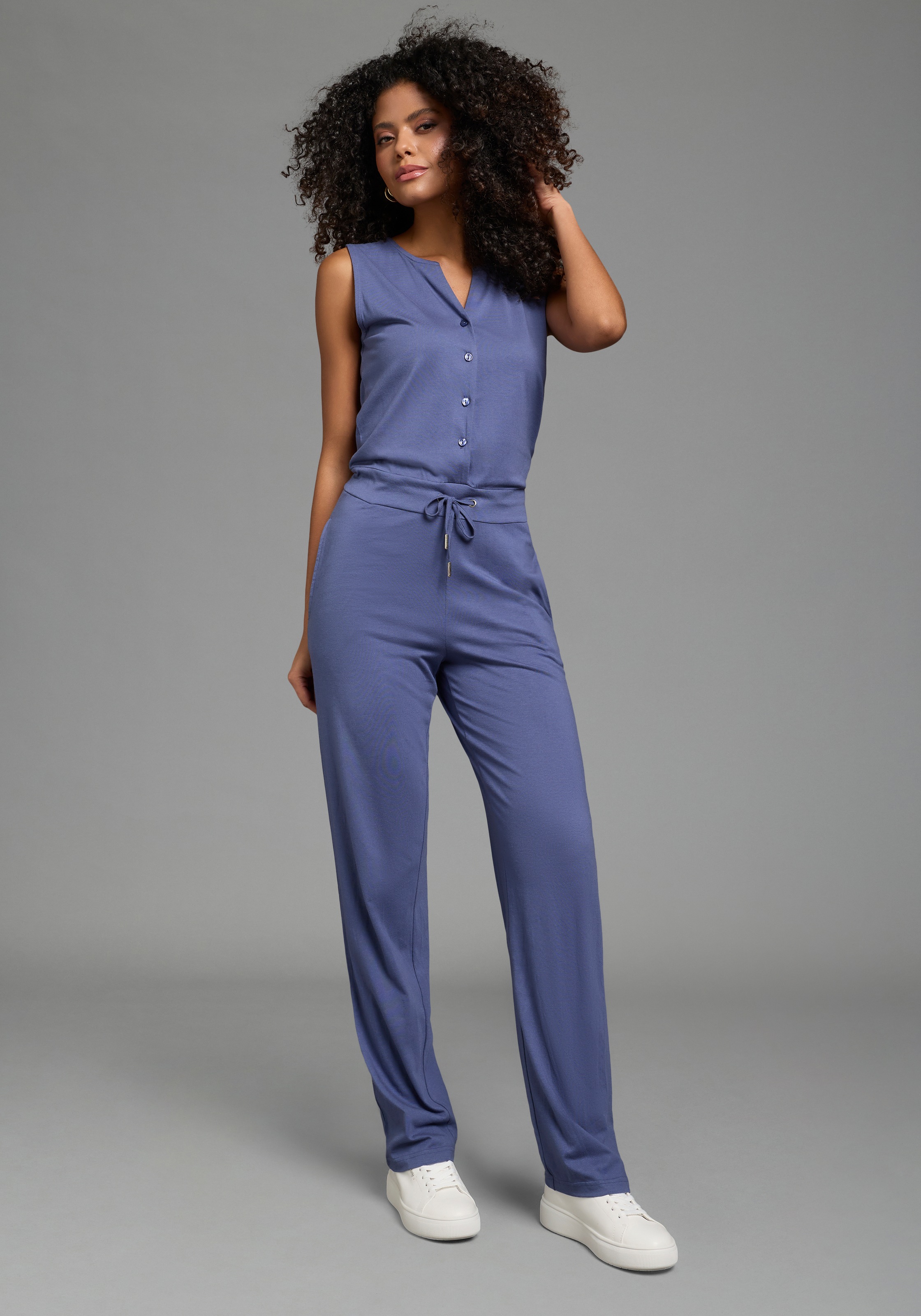 Laura Scott Damen Jumpsuit Graublau 34 2
