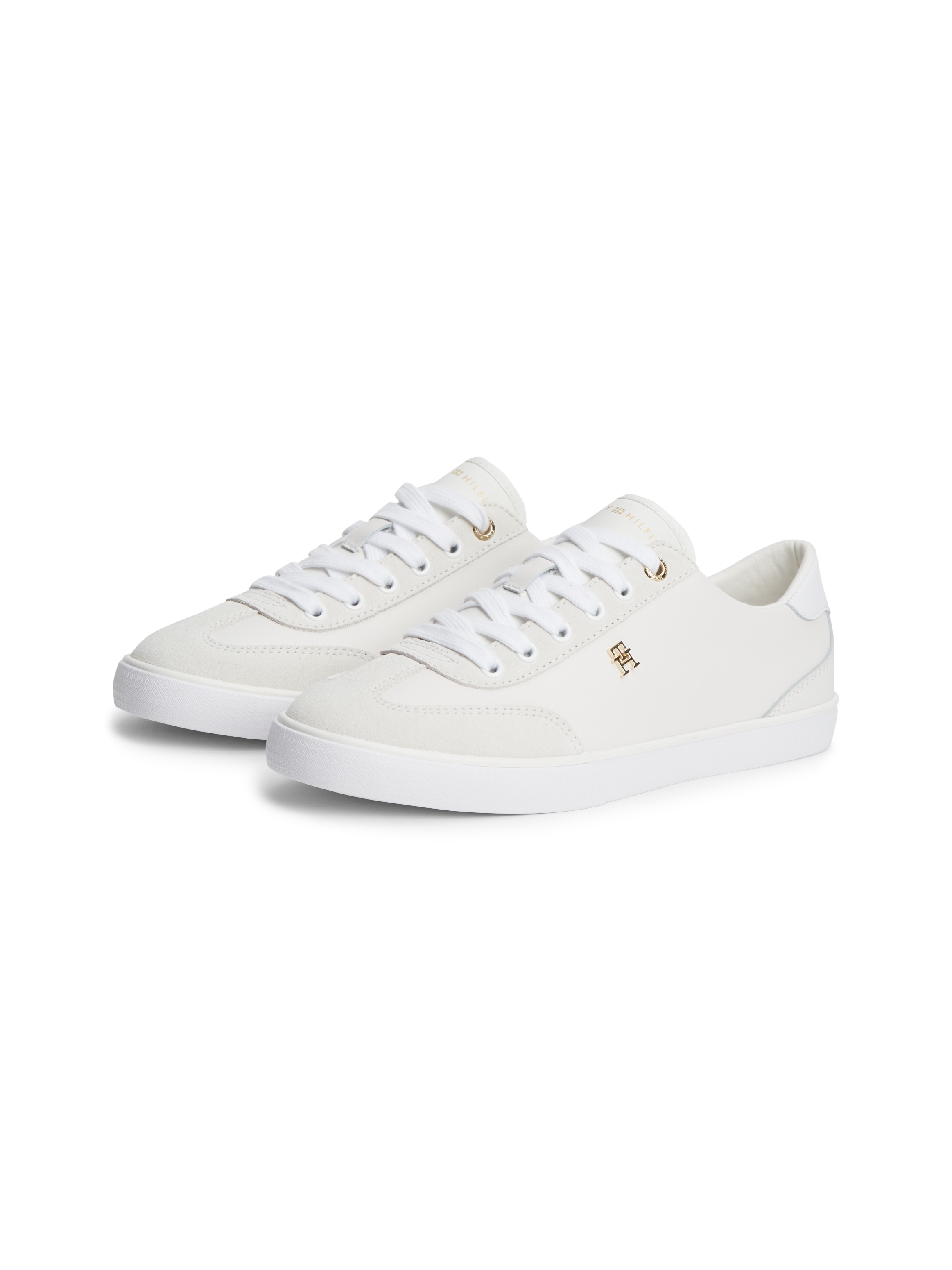 Tommy Hilfiger Sneaker "TH CHIC LOW VULC" Freizeitschuh, Halbschuh, Schnürschuh mit Ziernähten