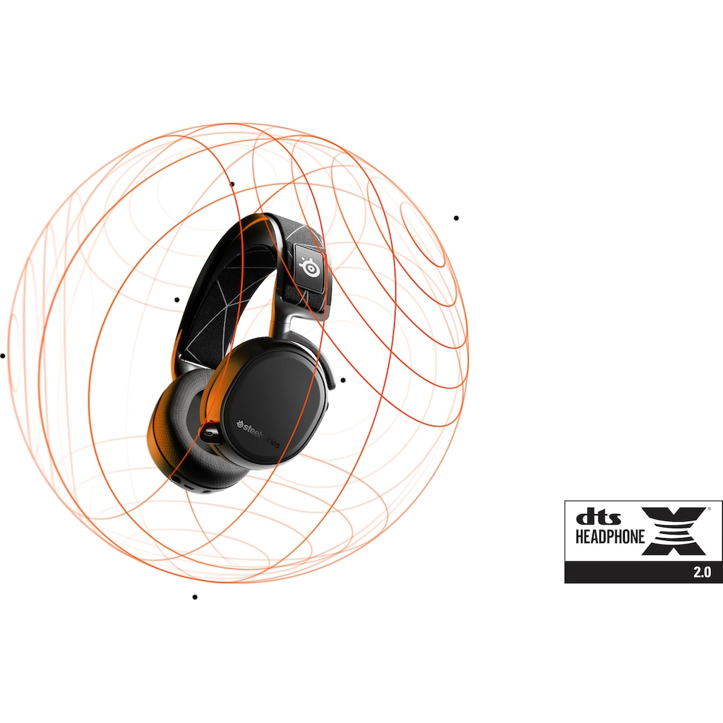 SteelSeries Over-Ear-Kopfhörer »Arctis 9«, WLAN (WiFi), Rauschunterdrückung