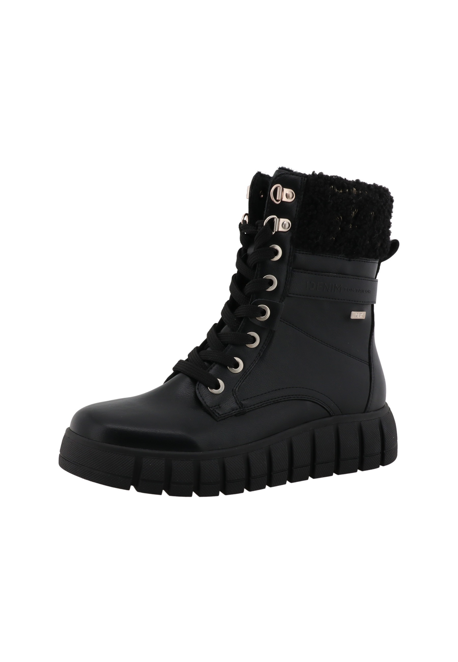 Stiefel TOM TAILOR "Tom Tailor Winter Boots", Damen, Gr. 39, schwarz, unifarben, Schuhe Stiefel 5