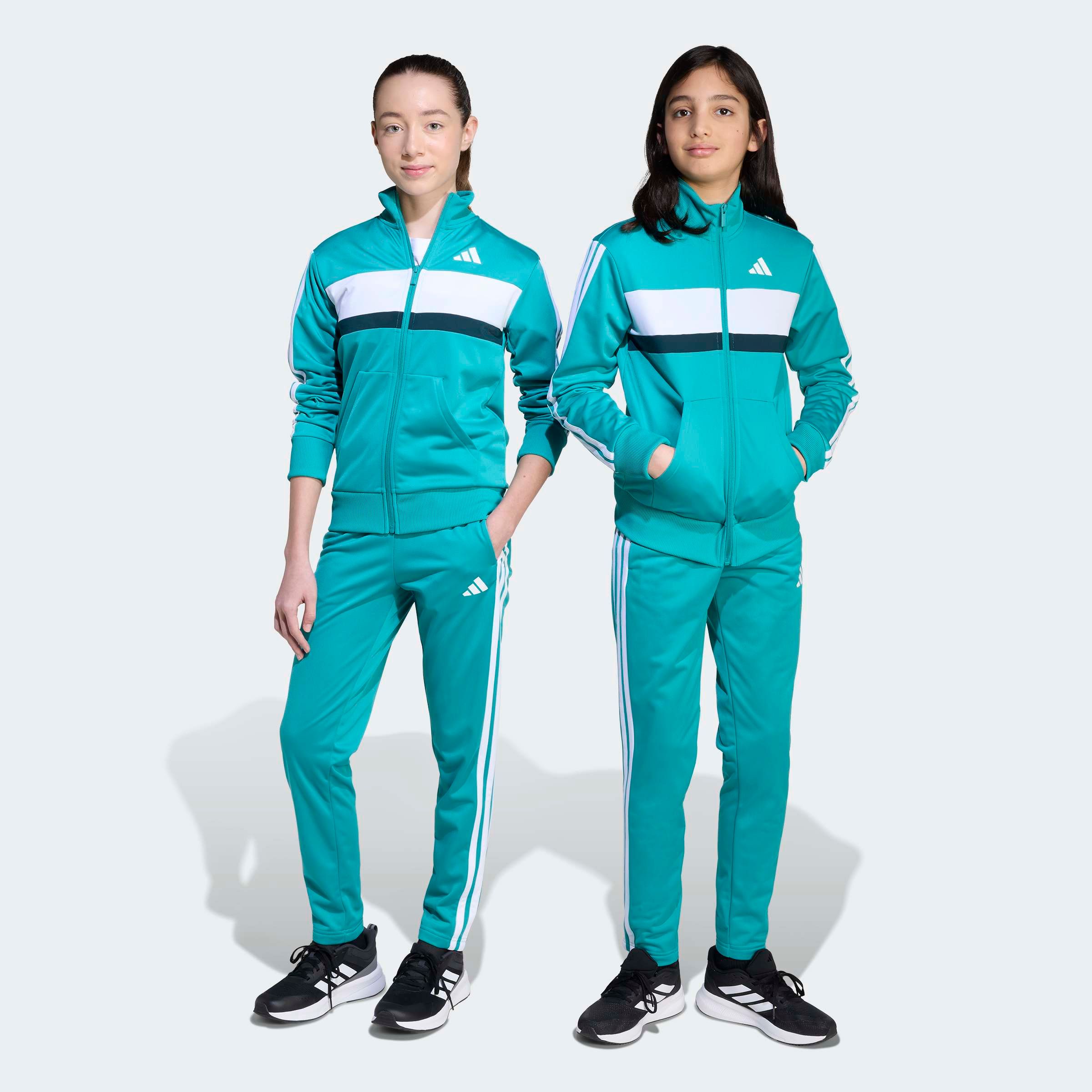 adidas Sportswear Trainingsanzug "SEASONAL ESSENTIALS TIBERIO 3-STREIFEN TRICOT KIDS" 2 Stk.
