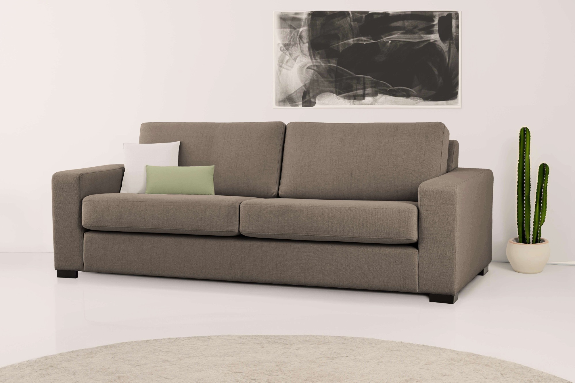 Home affaire 3-Sitzer »Branwell«, Breite 226 cm, Struktur fein, mit Wellenunterfederung