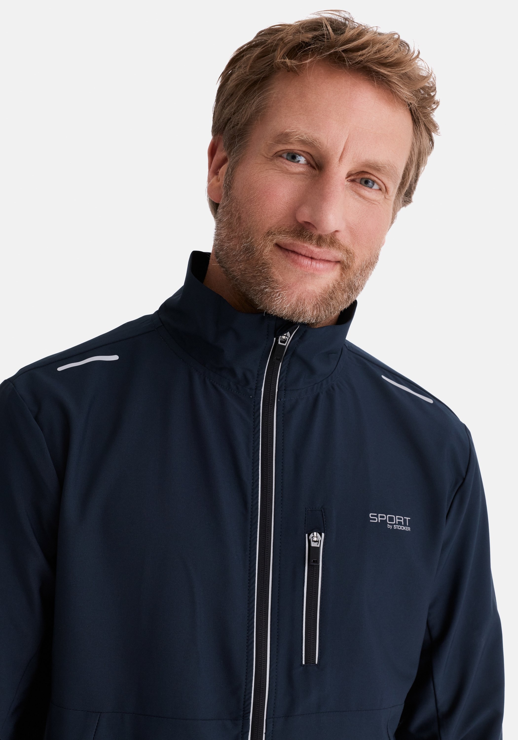 Stooker Men Sweatjacke »SIDNEY Sweatjacke Sportjacke« Sportjacke Stehkragen Regular Fit für Herren