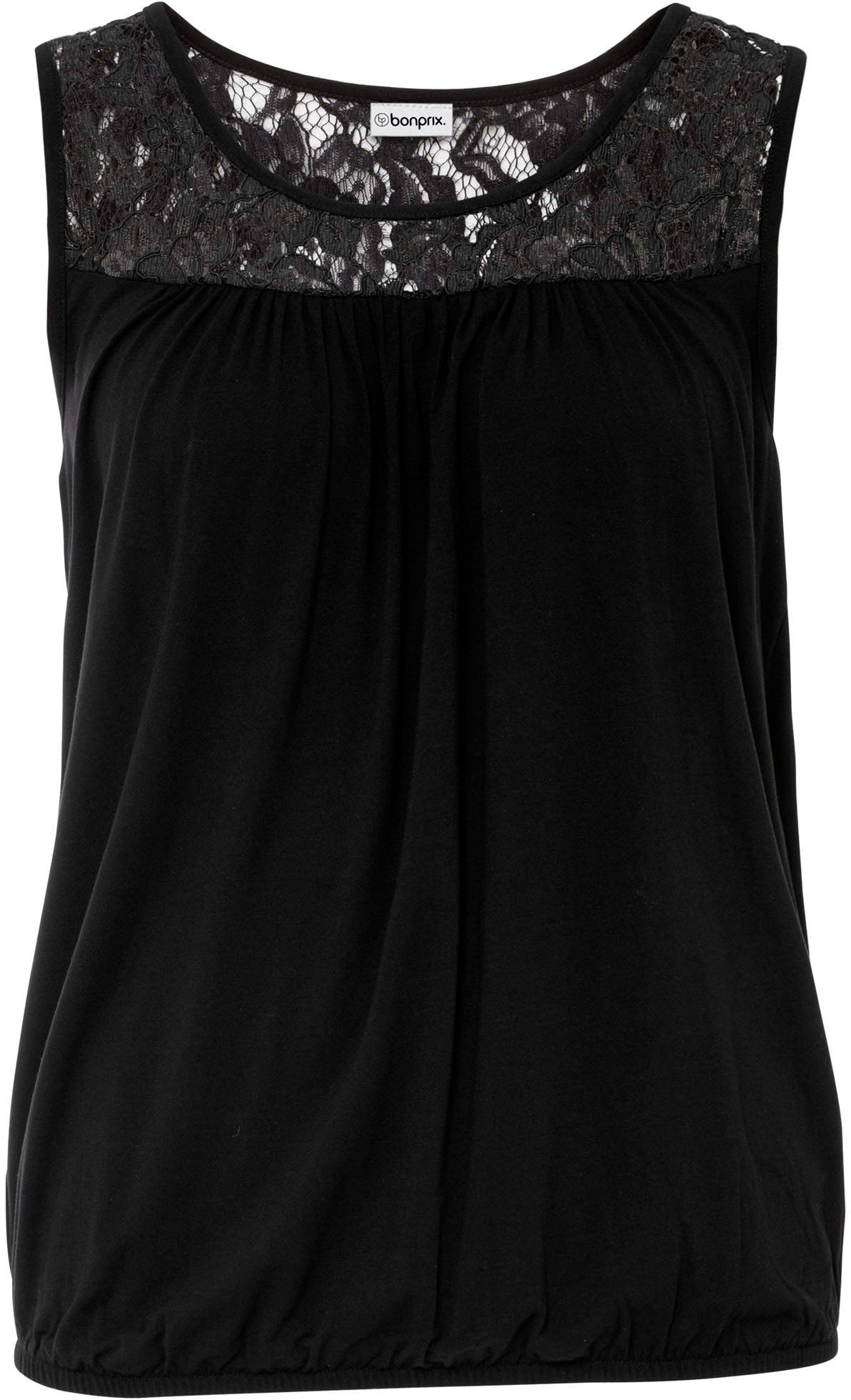 bonprix Shirttop lässige Passform, ärmelloses Design, aus Viskose und Elasthan