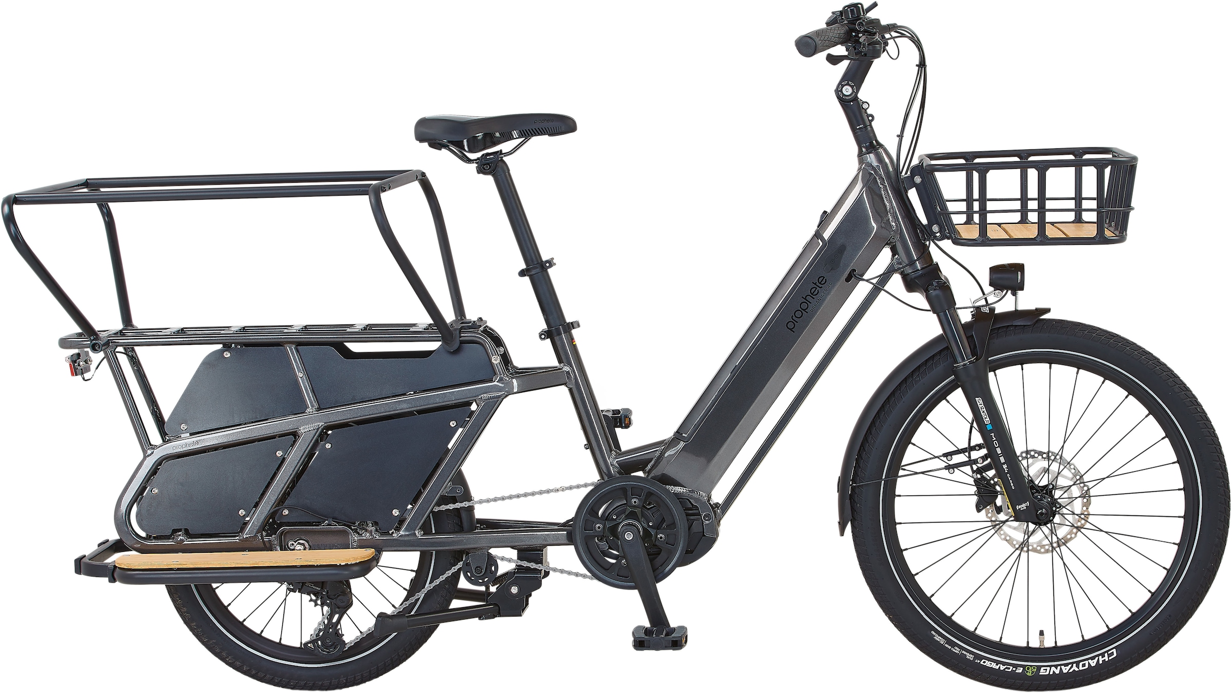 PROPHETE E-Bike "Urbanicer 4.0", 36cm, 24 Zoll (60,96cm), grau, Elektrofahrräder, Pedelec, Elektrofahrrad für Damen und Herren