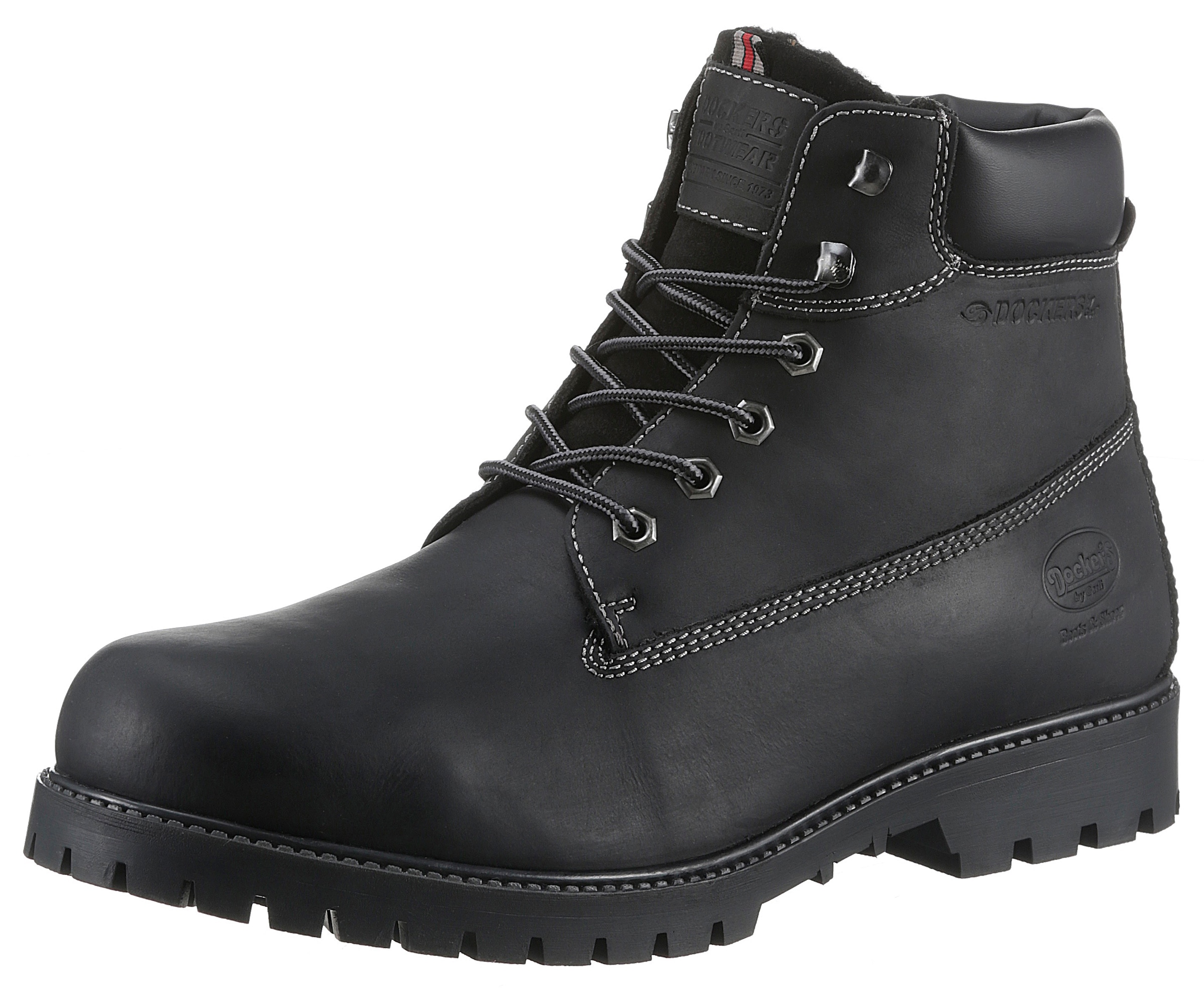 Dockers by Gerli Winterboots, mit Warmfutter; Worker Boots; Schnürboots