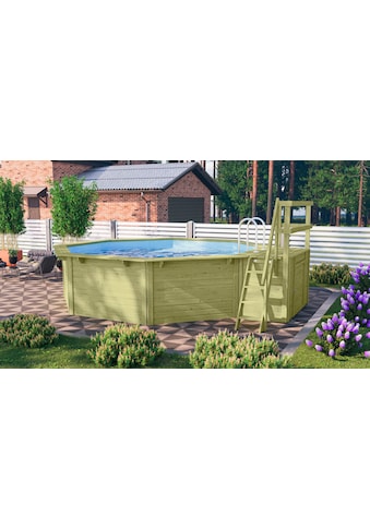 Karibu Achteckpool »Modell 2X« (Set) BxLxH: 5...