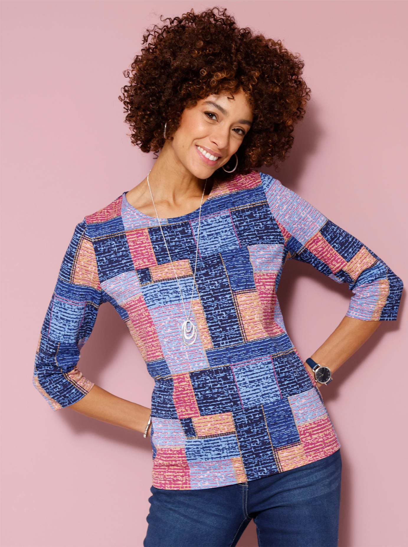 3/4-Arm-Shirt "3/4-Arm-Shirt" 1 Stk. tlg. günstig online kaufen