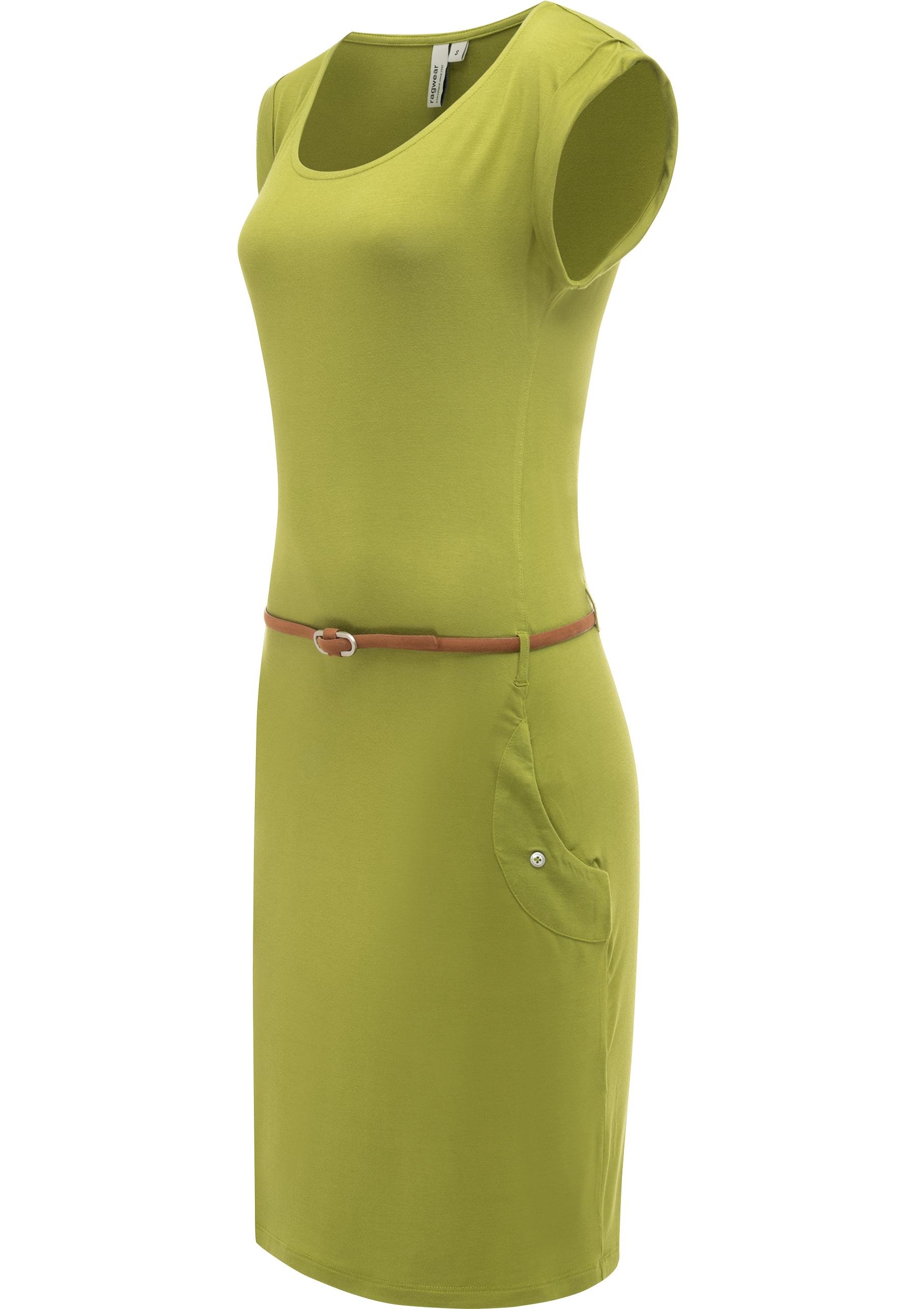 Ragwear Sommerkleid »Tagg« Eingrifftaschen Damen Kurzarm-Kleid mit Taillengürtel und Taschen