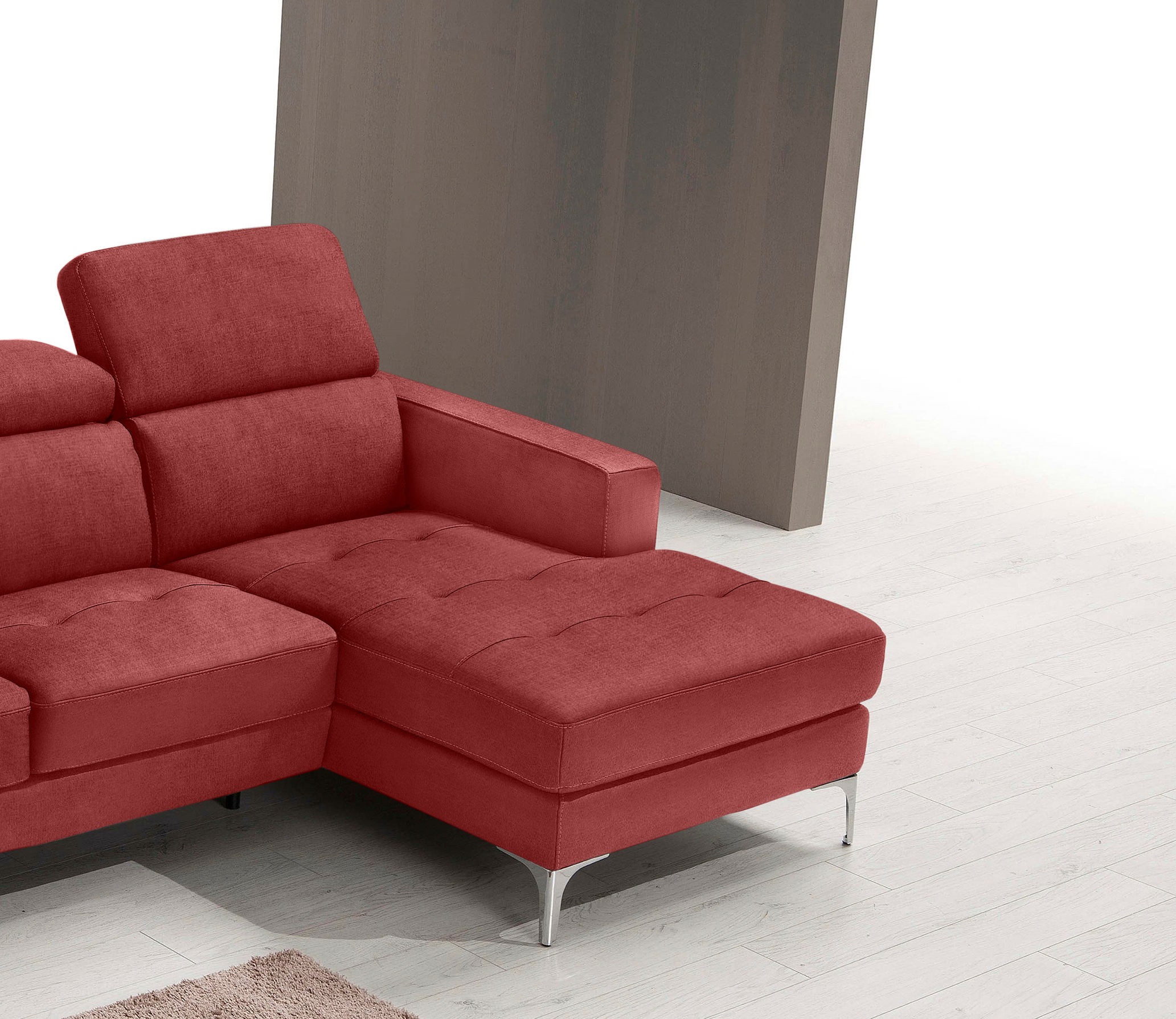 Thumbnail - Egoitaliano Ecksofa "Matt, erstklassiger Sitzkomfort, aufwendige Detailverarbeitung, L-Form", mit verstellbaren Kopfteil...