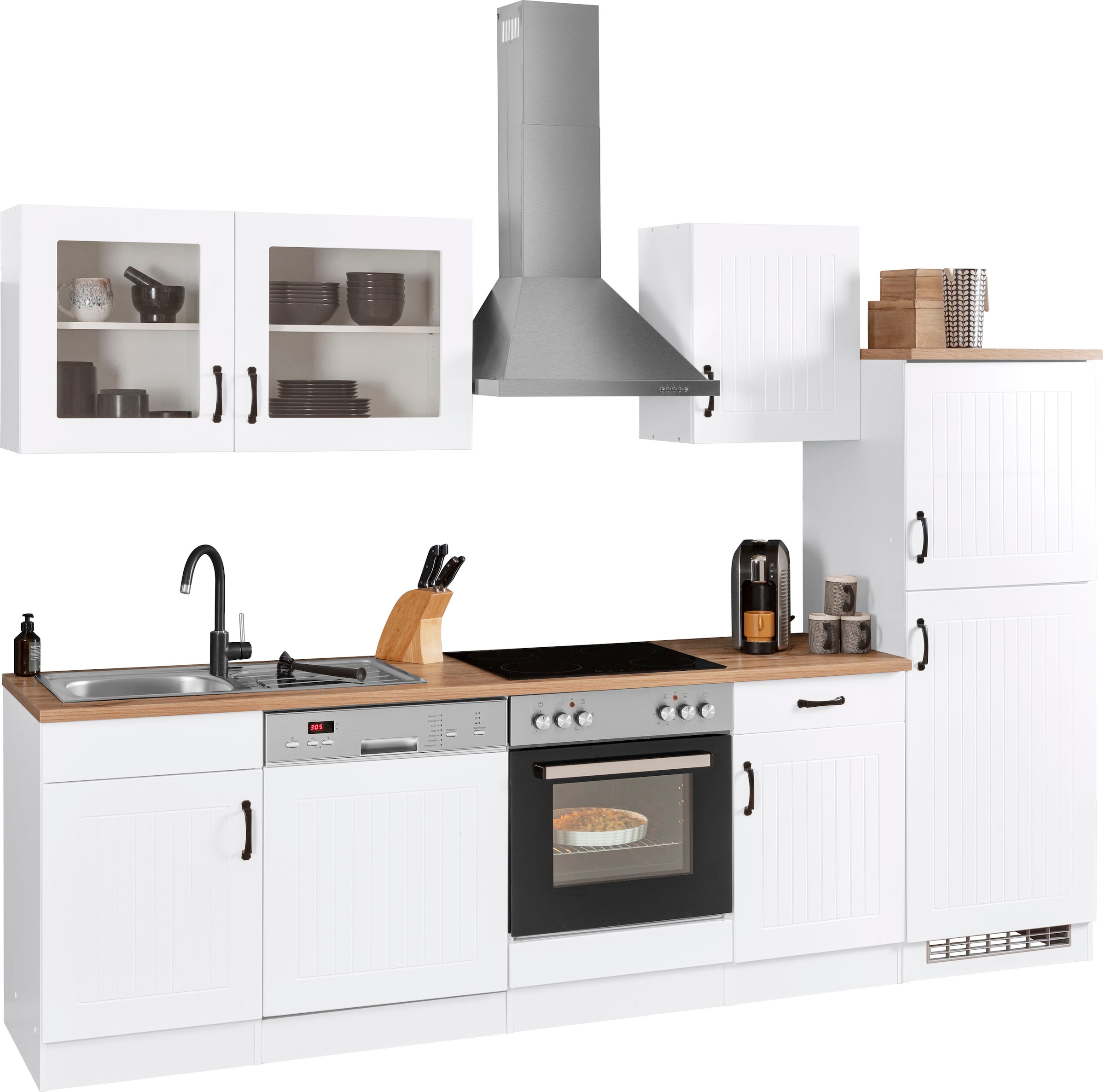 HELD MÖBEL Küchenzeile E-Geräten, mit BAUR | Breite 280 cm »Athen«, kaufen