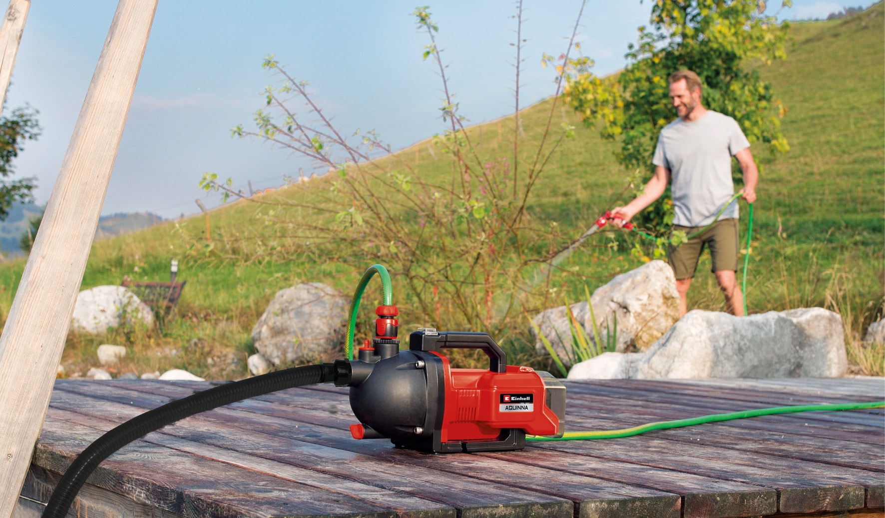 Einhell Akku-Gartenpumpe »AQUINNA 36/30 Set«, ohne Akku und Ladegerät