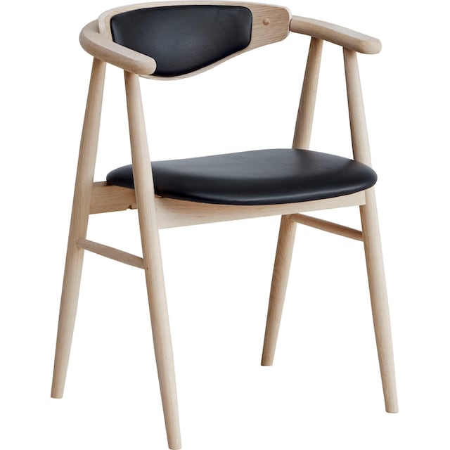 Hammel Furniture Holzstuhl »Findahl by Hammel Tradition«, (Set), 2 St.,  Massivholz, mit Sitz und Rückenpolster aus Leder kaufen | BAUR