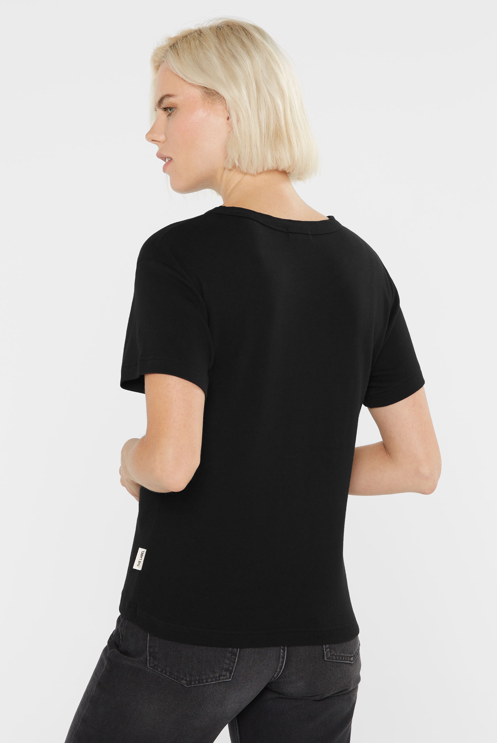 SENSES.THE LABEL Rundhalsshirt, aus Baumwolle