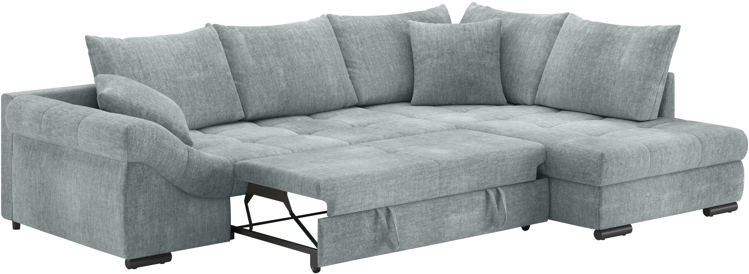 Mr. Couch Ecksofa »Allegro DuraFlex, L-Form«, Hochschläfer-Bettauszug, Kaltschaumpolsterung, bis 140 kg belastbar