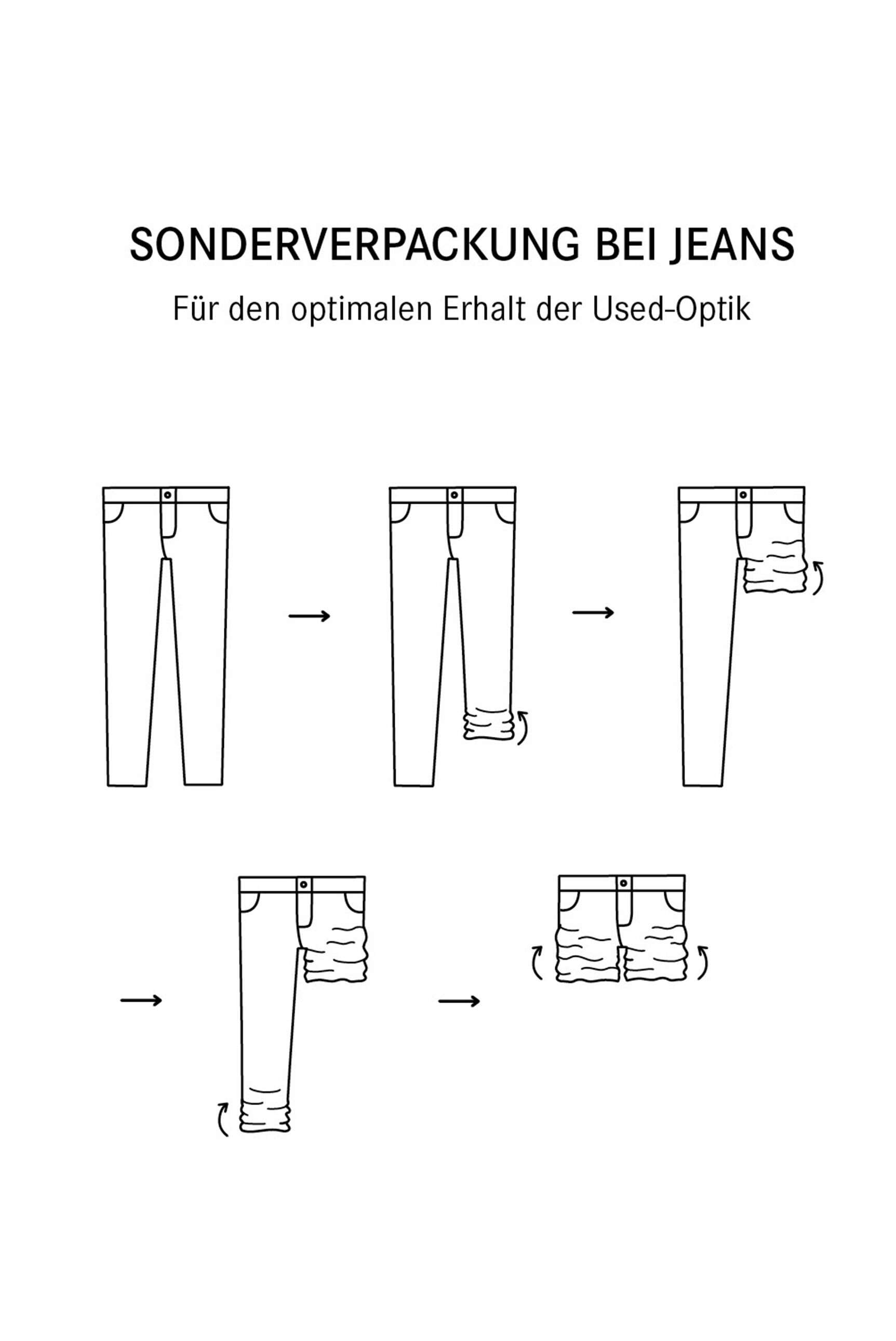 SOCCX Regular-fit-Jeans, mit Kontrast-Steppungen