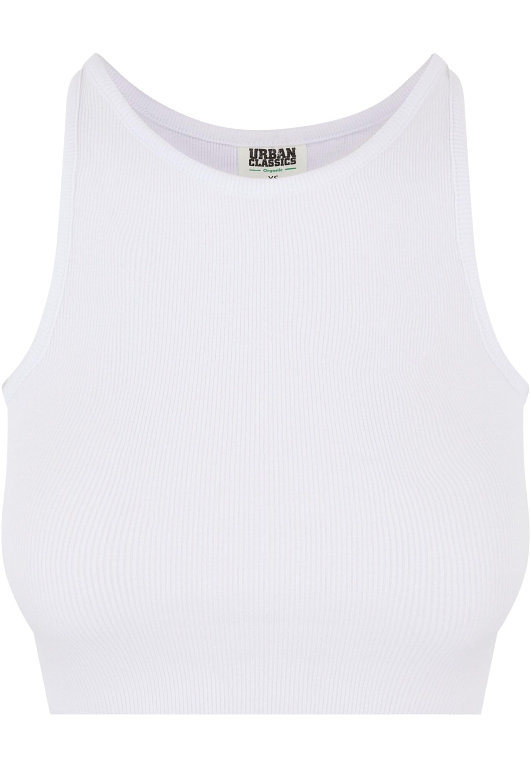 URBAN CLASSICS Muskelshirt »Urban Classics Damen Ladies Organic Cropped Rib Top«, (1 tlg.)