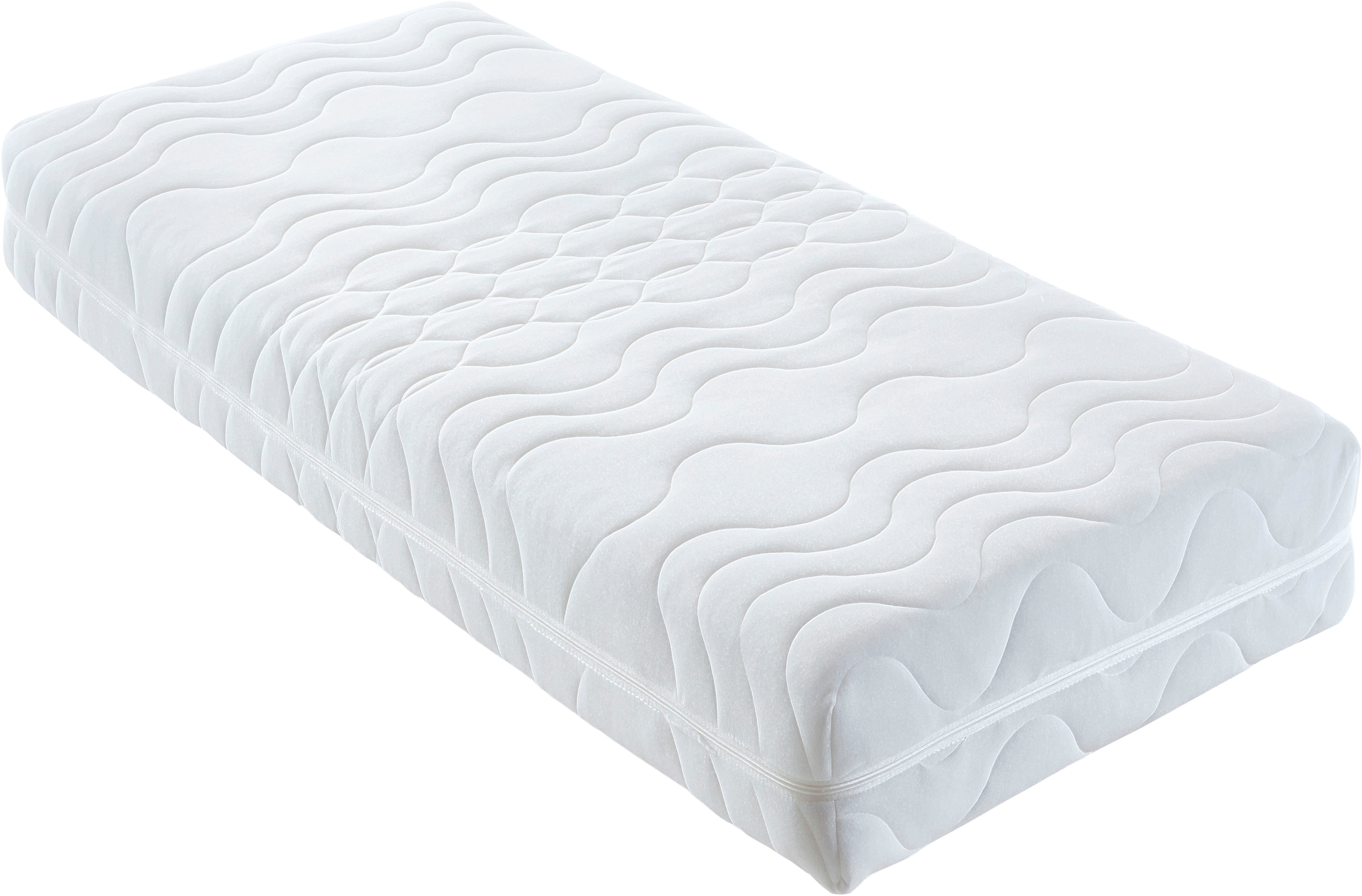 Westfalia Schlafkomfort Boxspringbett, Verchromte Metallfüße, die die Kopfteilform aufgreifen