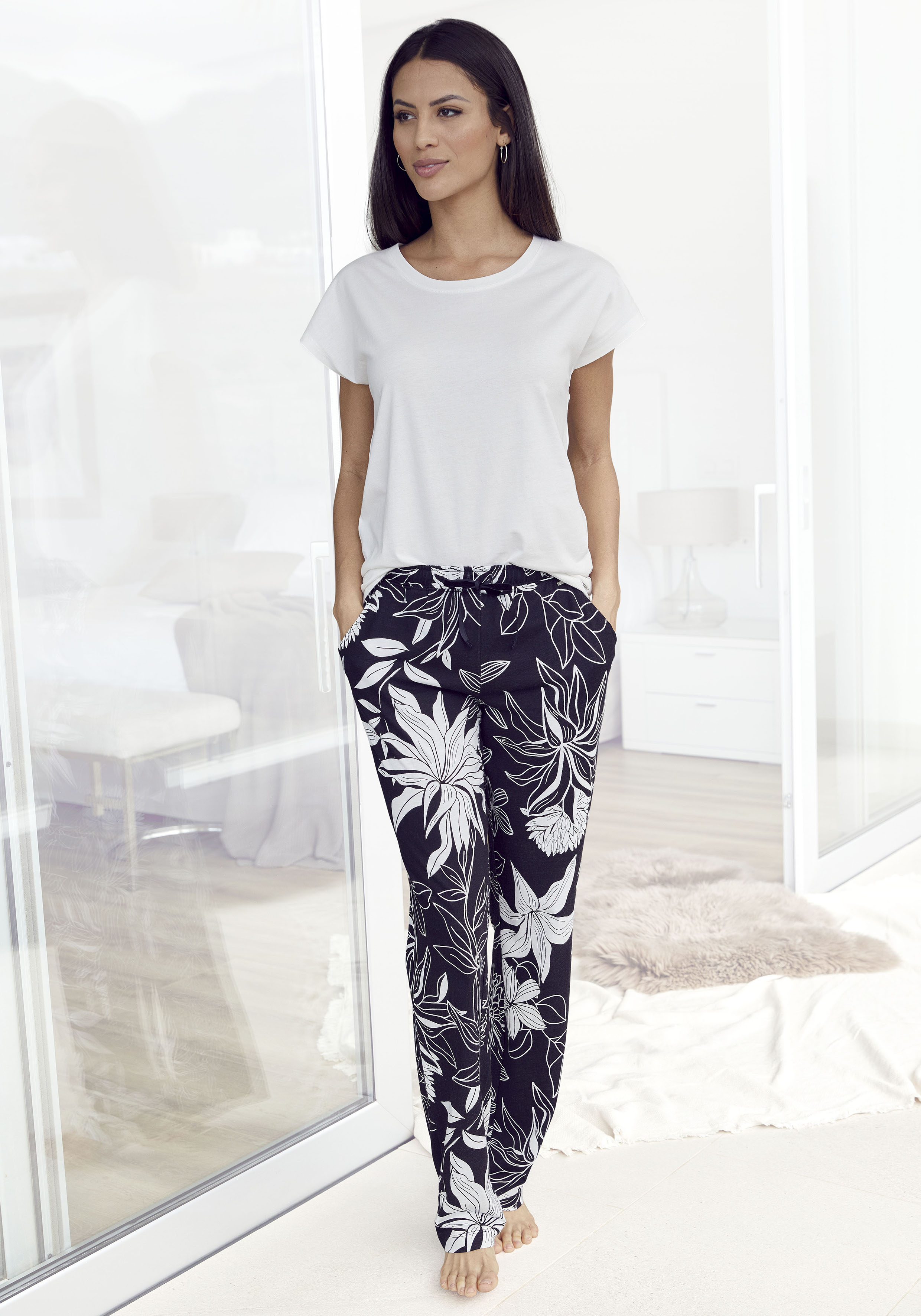 Thumbnail - LASCANA Pyjamaoberteil in unifarben