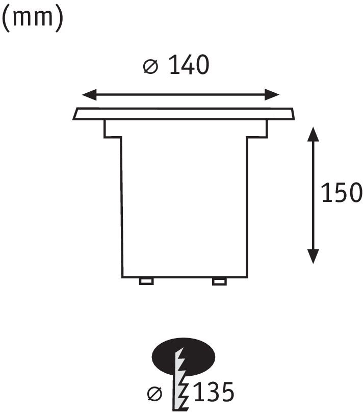 Paulmann LED Einbauleuchte »Plug & Shine«, 1 flammig, IP67 3000K 24Vschwenkbar