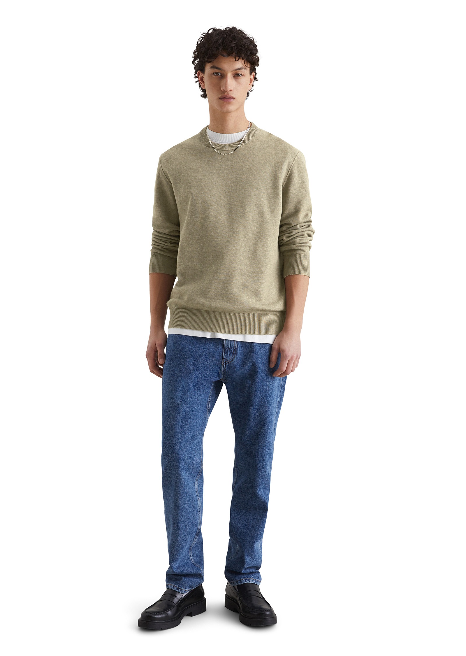 Marc O'Polo DENIM Rundhalspullover »in Double-Face-Qualität«