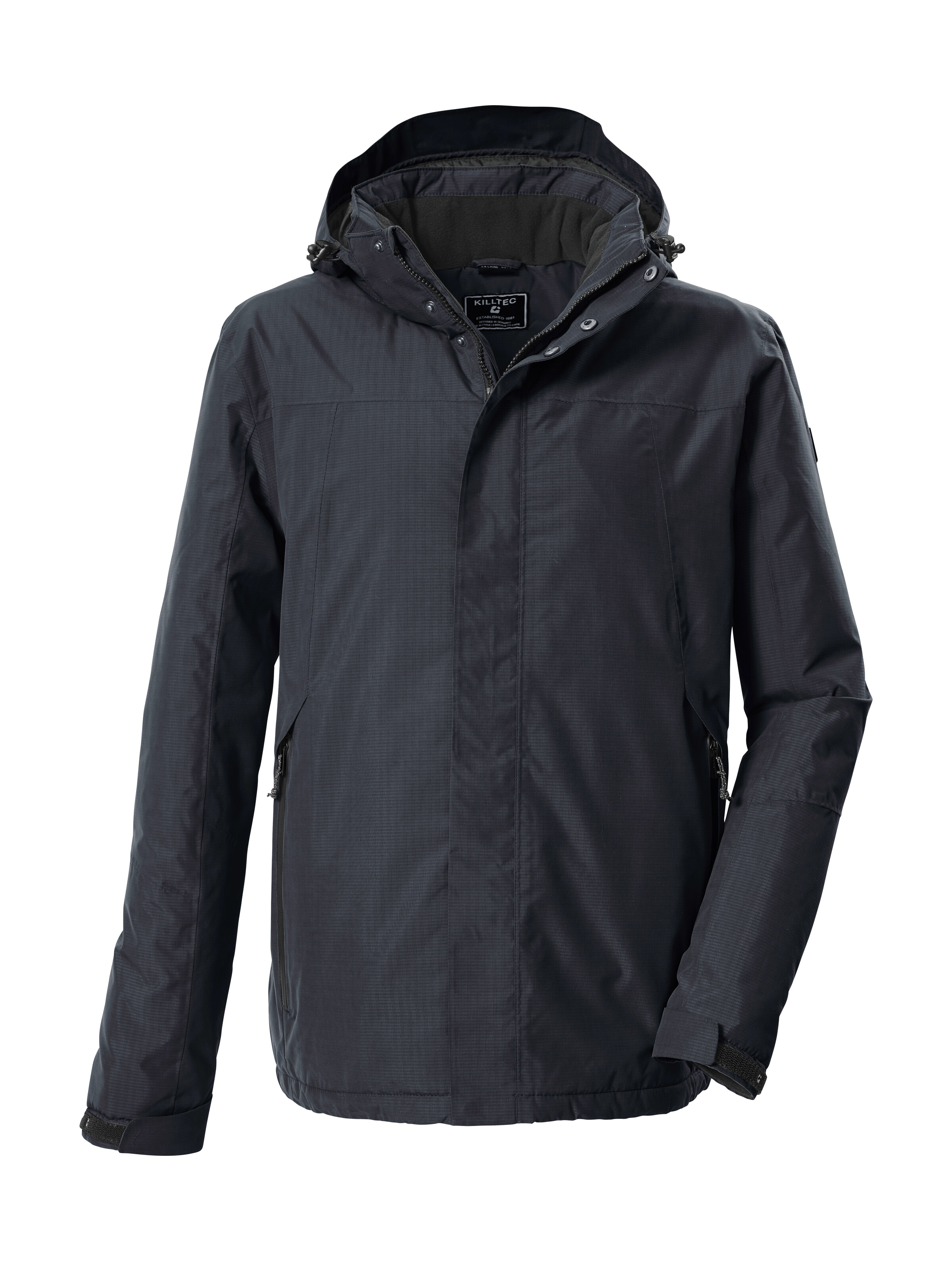 Killtec Funktionsjacke "KOW 1 MN JCKT" Wind- und wasserdichte Herrenjacke, atmungsaktiv, abnehmbare Kapuze