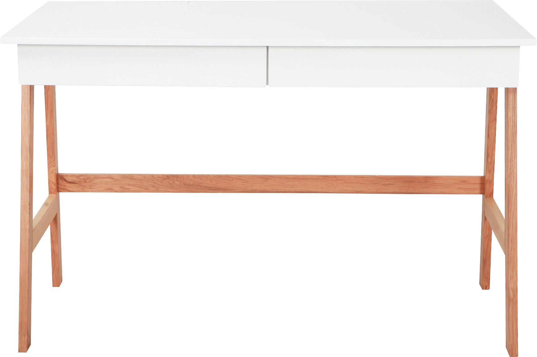 Möbilia Schreibtisch "Herdis" mit 2 grifflosen Schubladen