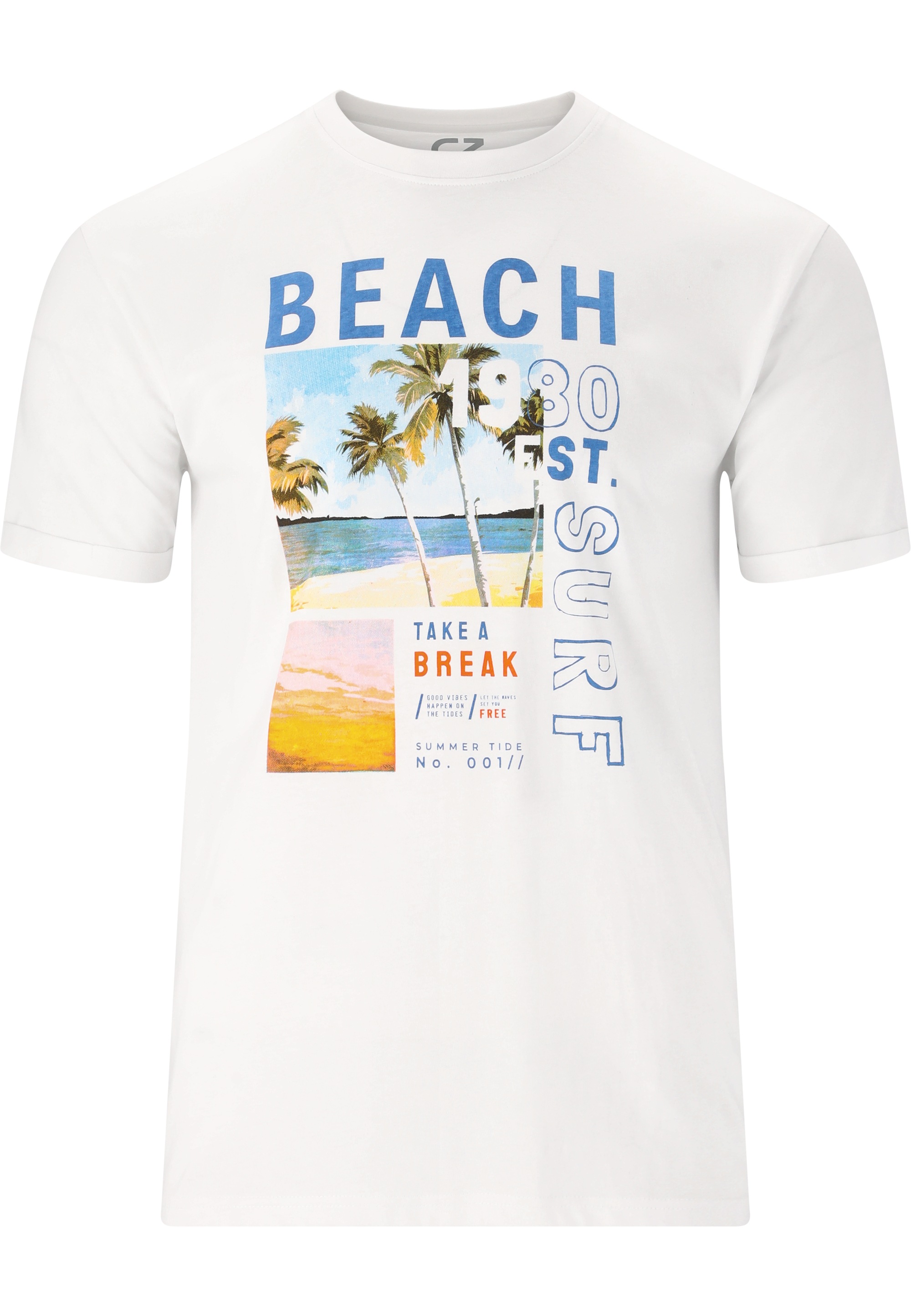 CRUZ T-Shirt »Thomsson«, im sommerlichen Design