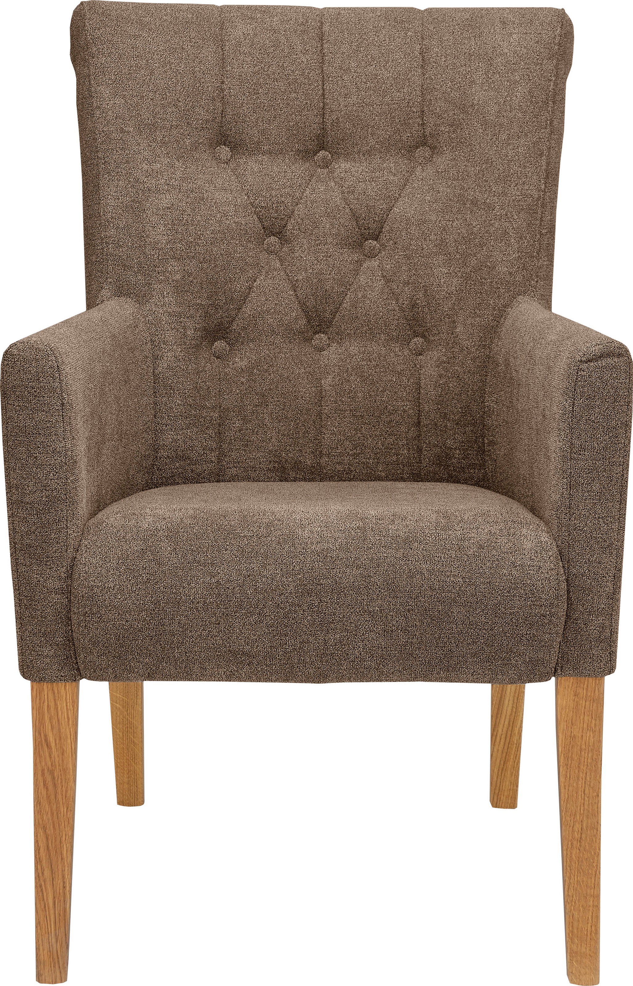 Home affaire Esszimmerstuhl "King" () 1 Stk.Armlehnstuhl mit Knopfheftung, günstig online kaufen