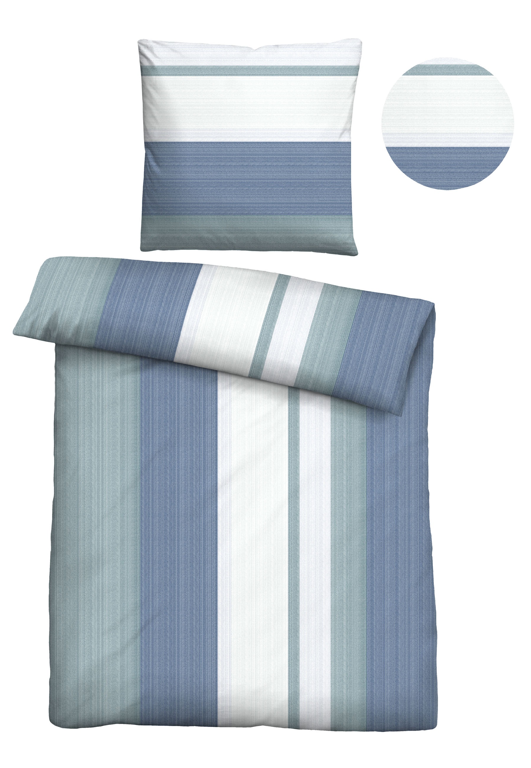 Castell - Markenbettwäsche Bettwäsche »0350443«, Poly-Cotton, wohlig warm, pflegeleicht, atmungsaktiv, Reißverschluss