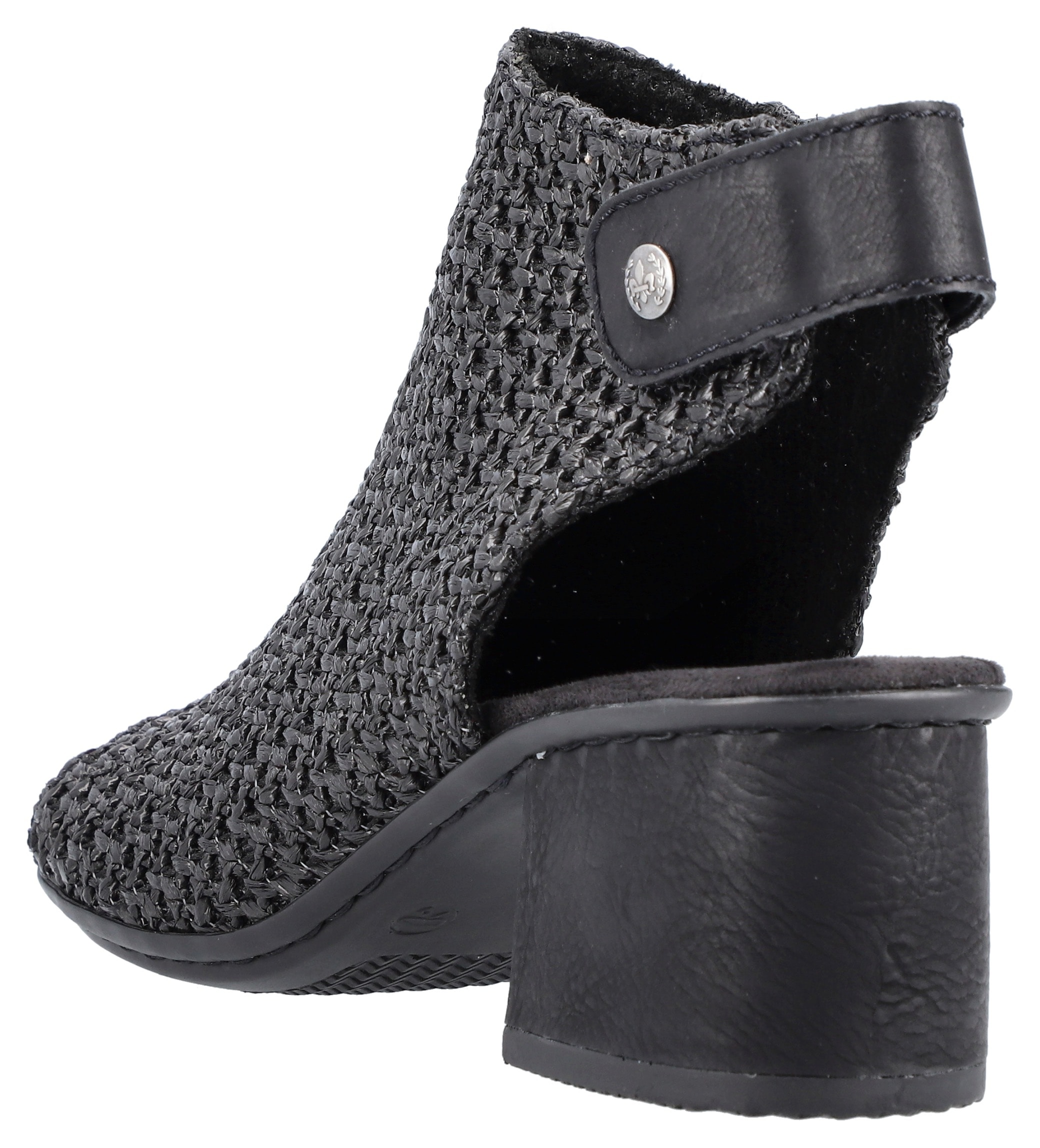 Thumbnail - Rieker Sandalette, Sommerschuh, Sandalette, Blockabsatz, in modischer Flecht-Optik