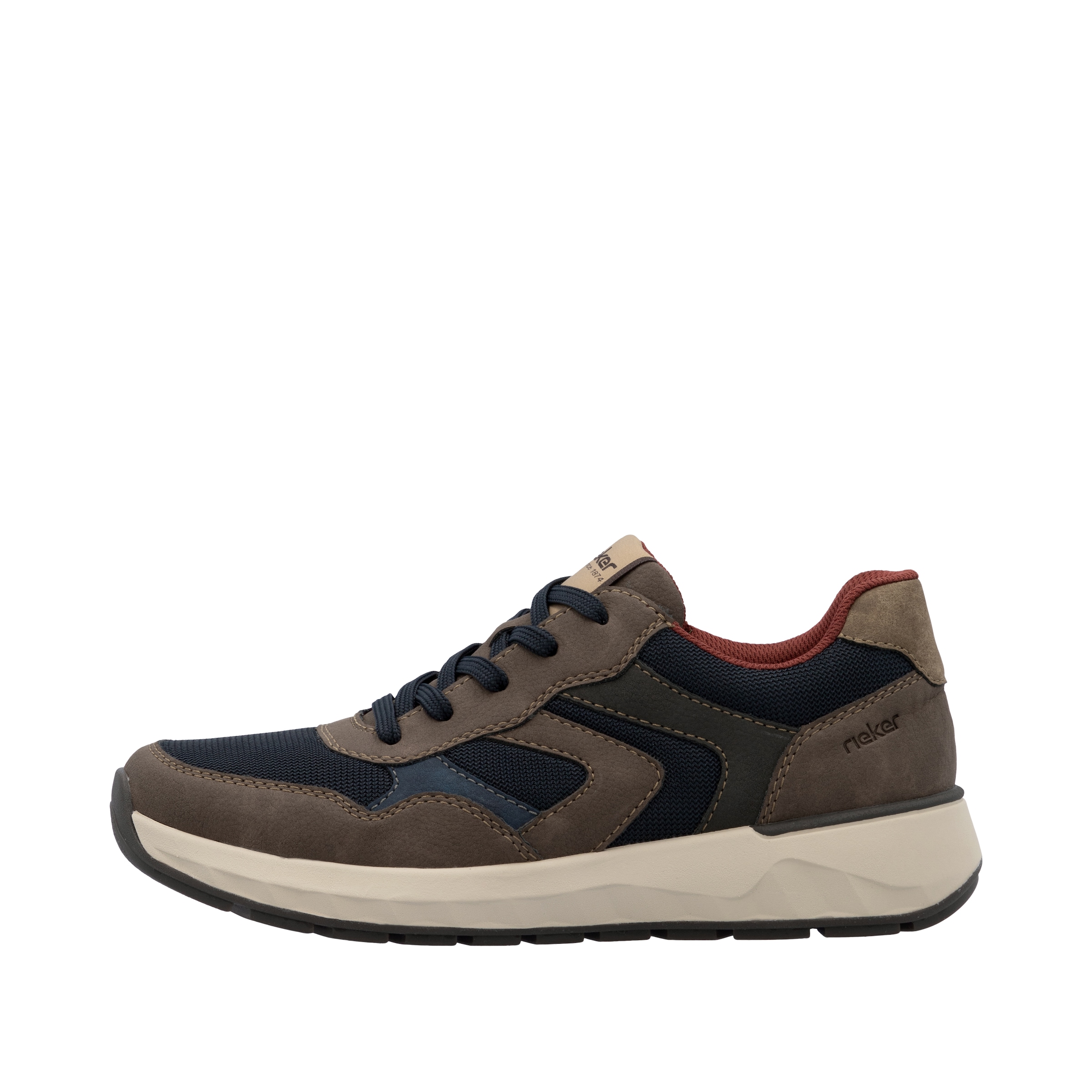 Rieker Sneaker, Schnürschuh, Halbschuh, Freizeitschuh mit weichem Schaftrand