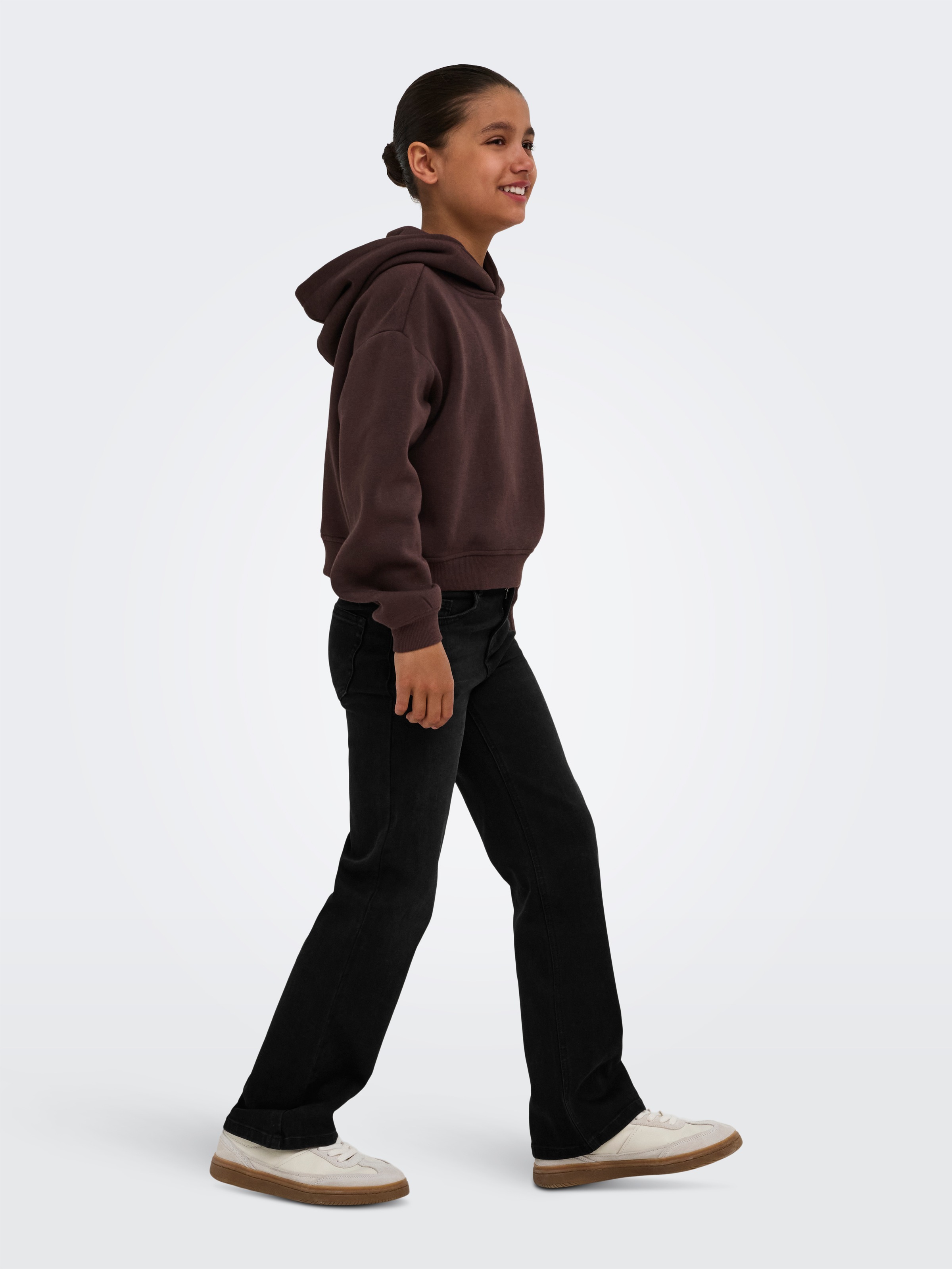 KIDS ONLY High-waist-Jeans »KOGJUICY-WAUW HW WIDE DNM GUA006 NOOS« Materialmix, high waist, wide fit