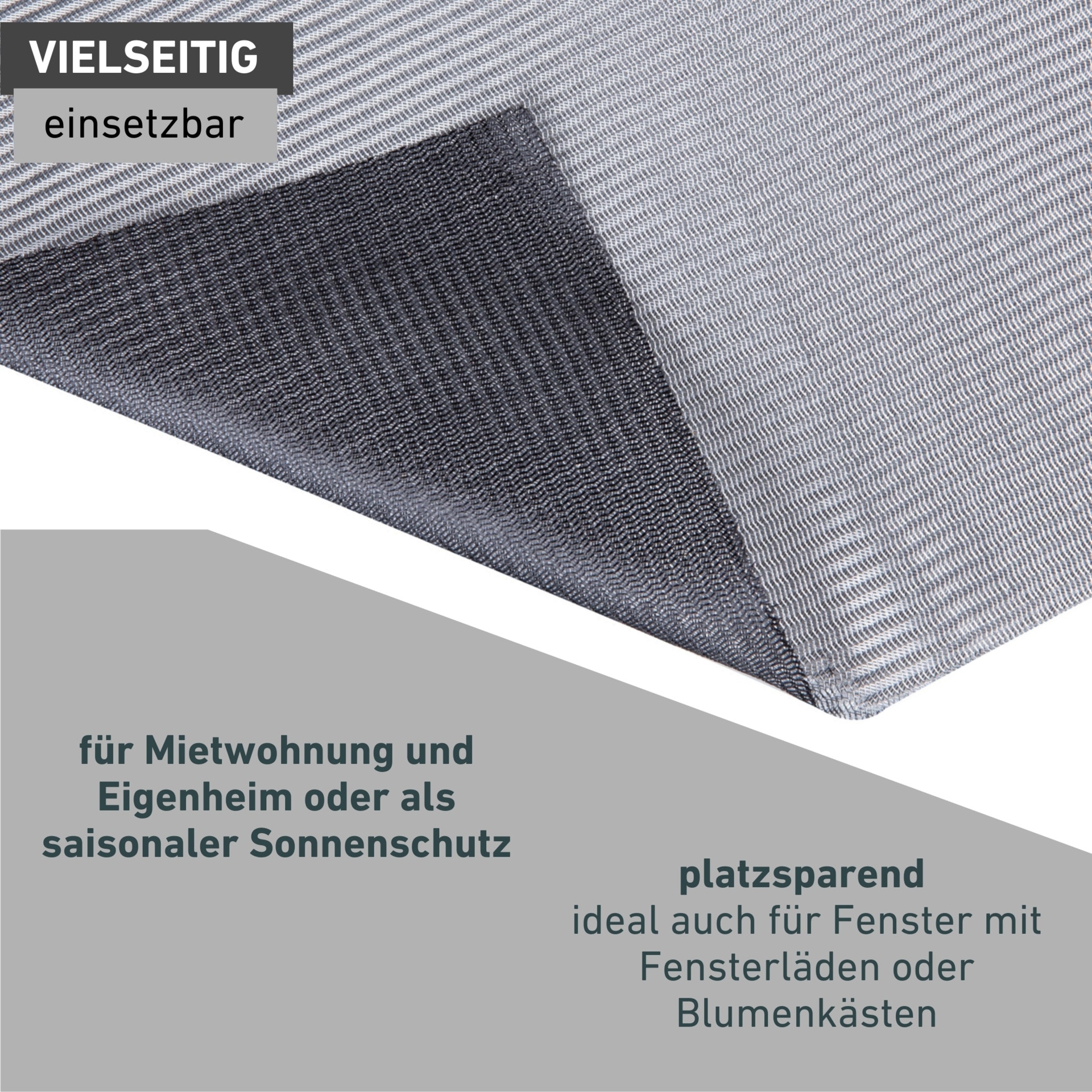Windhager Insektenschutzrollo »für Dachfenster mit Reißverschluss, COOL Sonnenschutz Fliegengitter« transparent ohne Bohren reflektierender Insektenschutz ohne bohren, 130 x 150 cm, anthrait