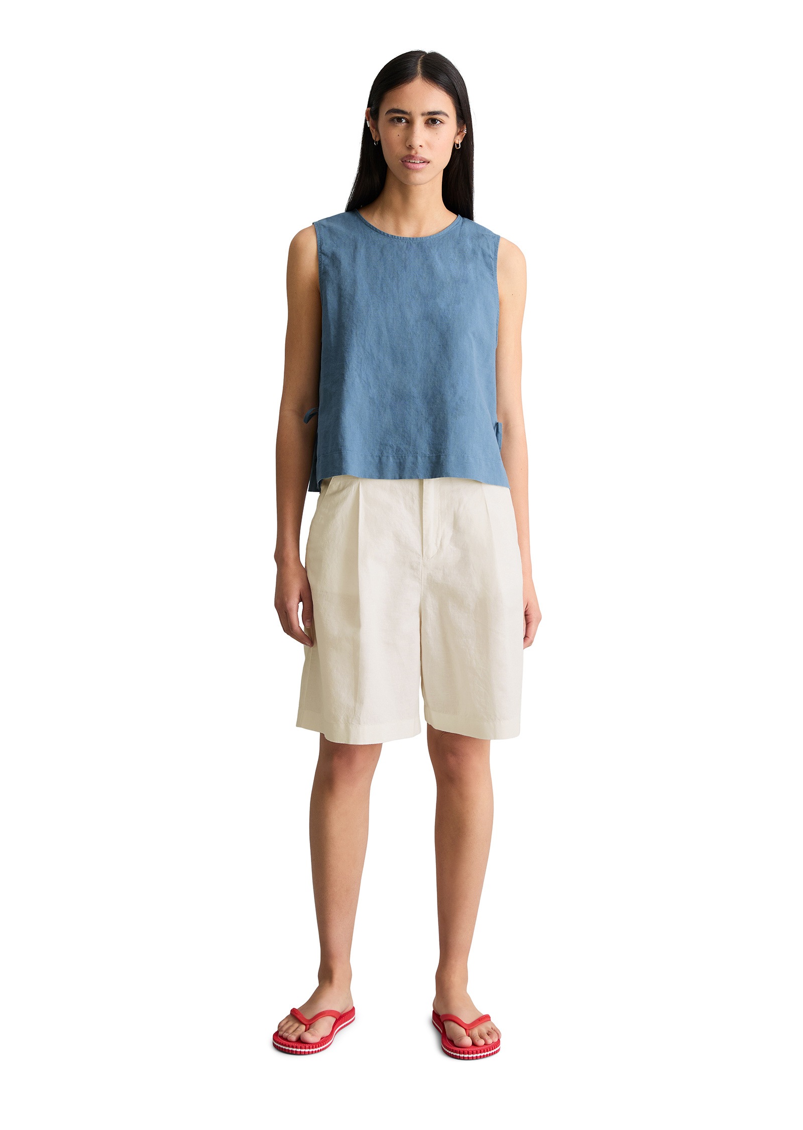 Marc O'Polo DENIM Blusentop »aus Leinen-Baumwolle-Mix«